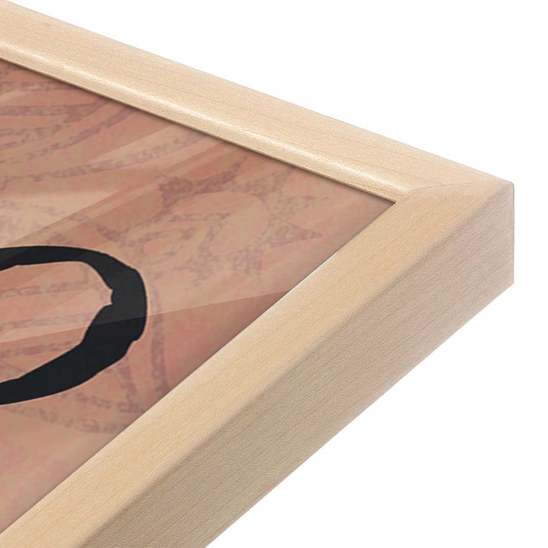 [Color:Raw Maple], Picture of art in a Raw Maple frame at an angle