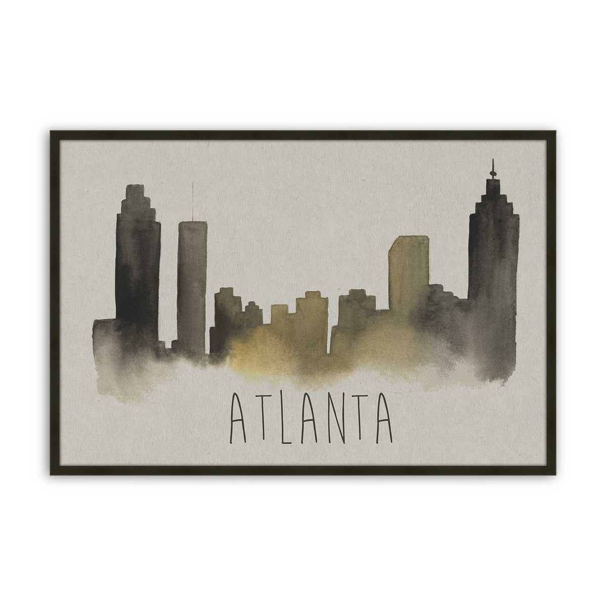 [Color:Satin Black], Picture of art in a Satin Black frame