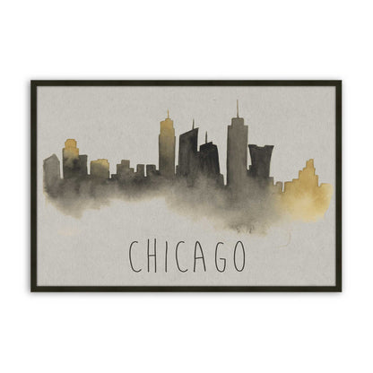 [Color:Satin Black], Picture of art in a Satin Black frame