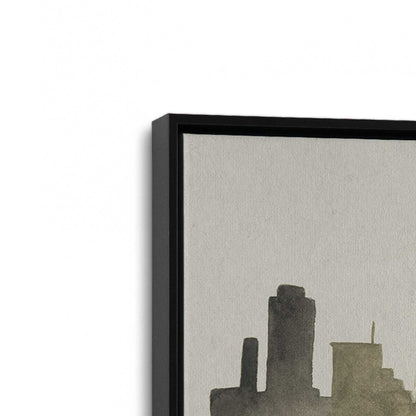 [Color:Satin Black], Picture of art in a Satin Black frame at an angle