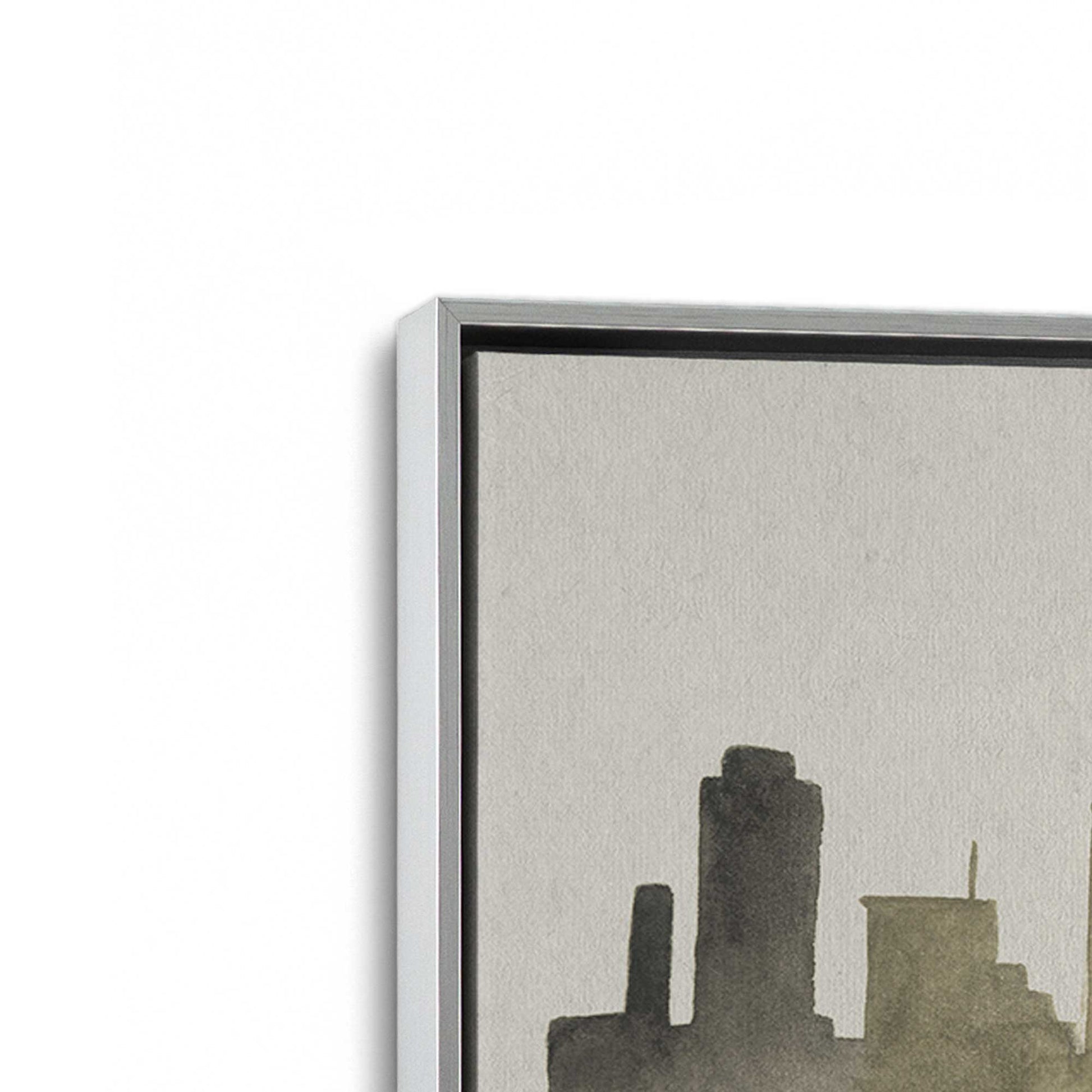 [Color:Polished Chrome], Picture of art in a Polished Chrome frame at an angle