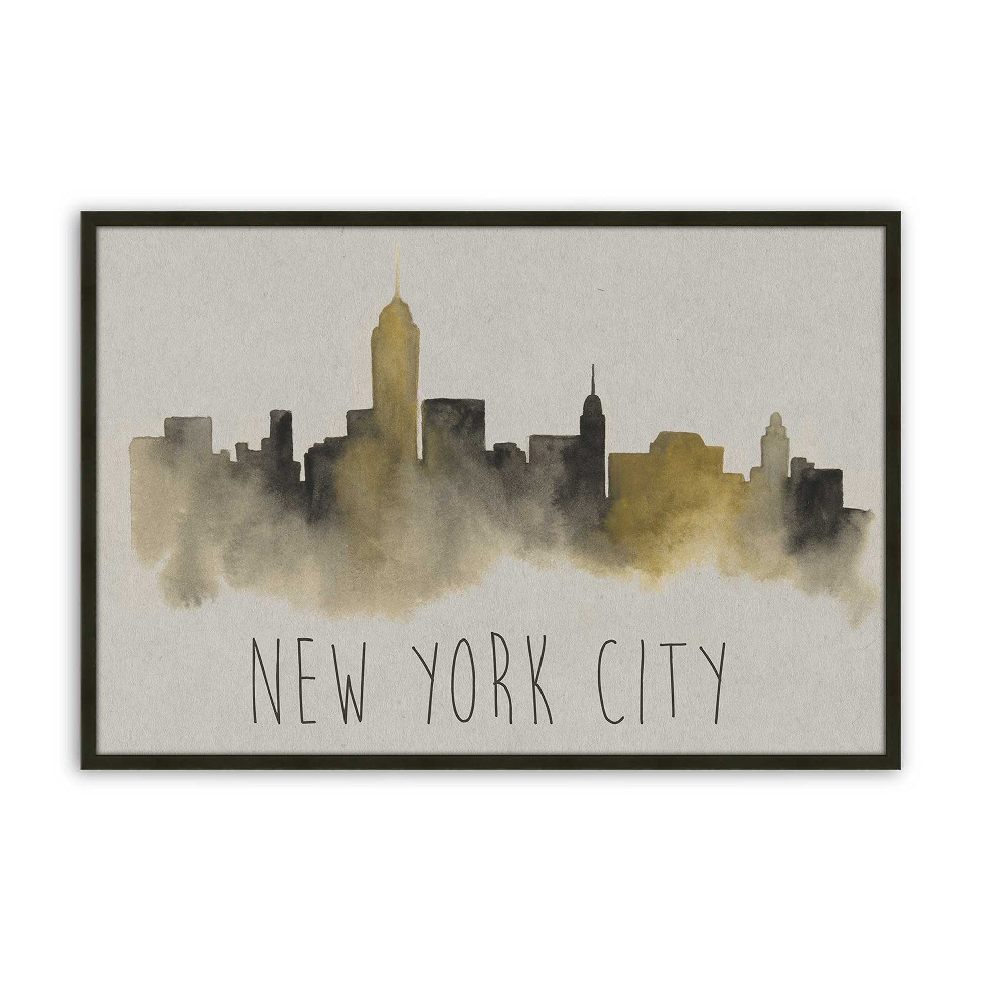 [Color:Satin Black], Picture of art in a Satin Black frame