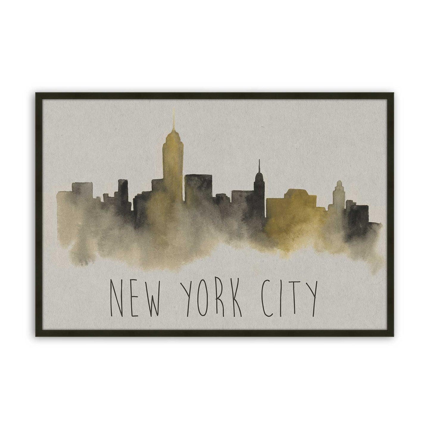 [Color:Satin Black], Picture of art in a Satin Black frame