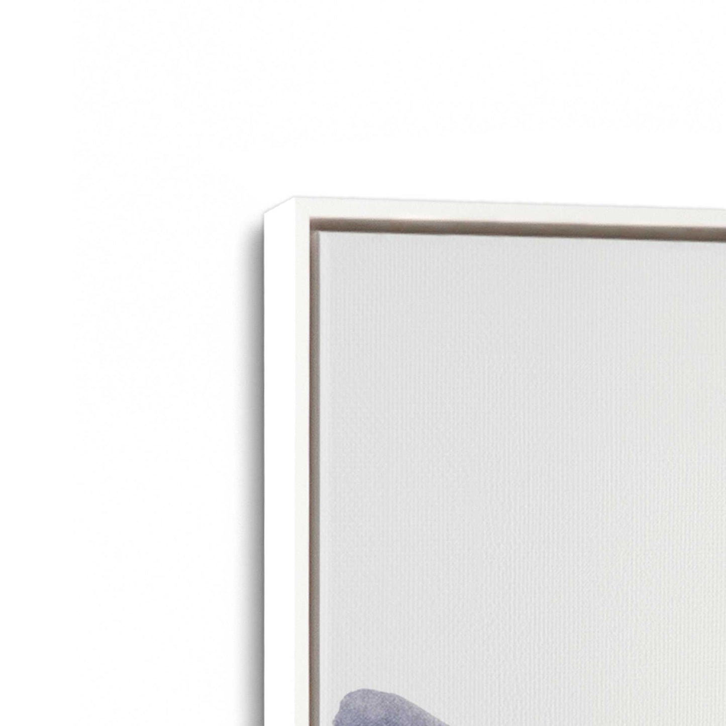 [Color:Opaque White], Picture of art in a White frame at an angle