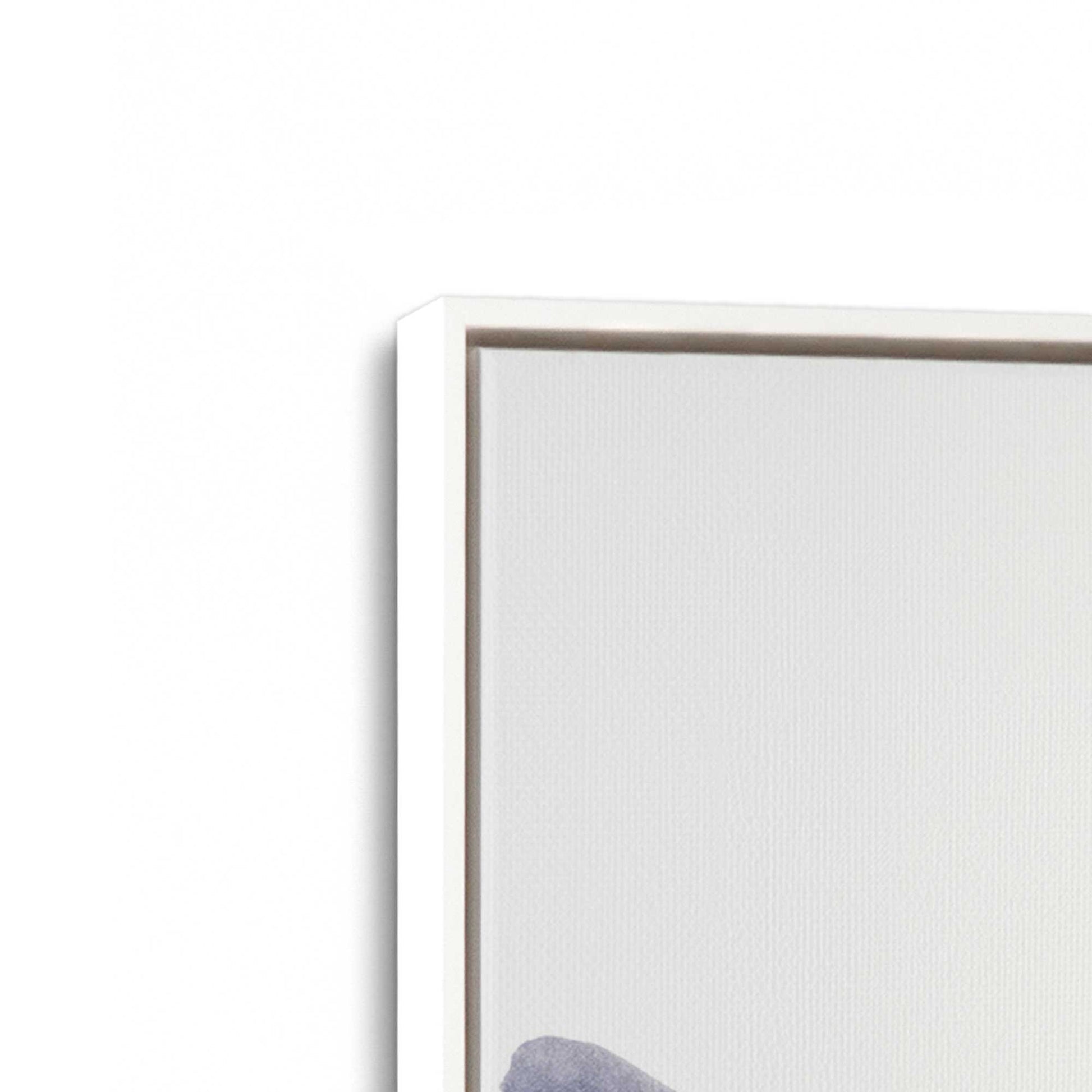 [Color:Opaque White], Picture of art in a White frame at an angle