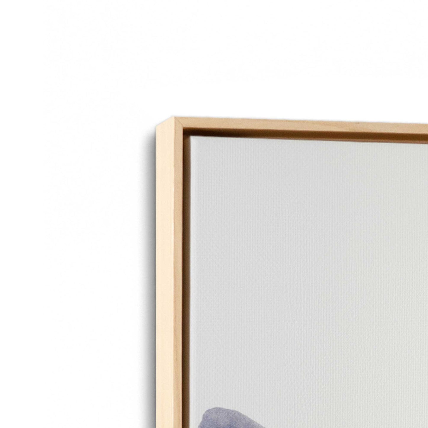 [Color:American Maple], Picture of art in a American Maple frame at an angle