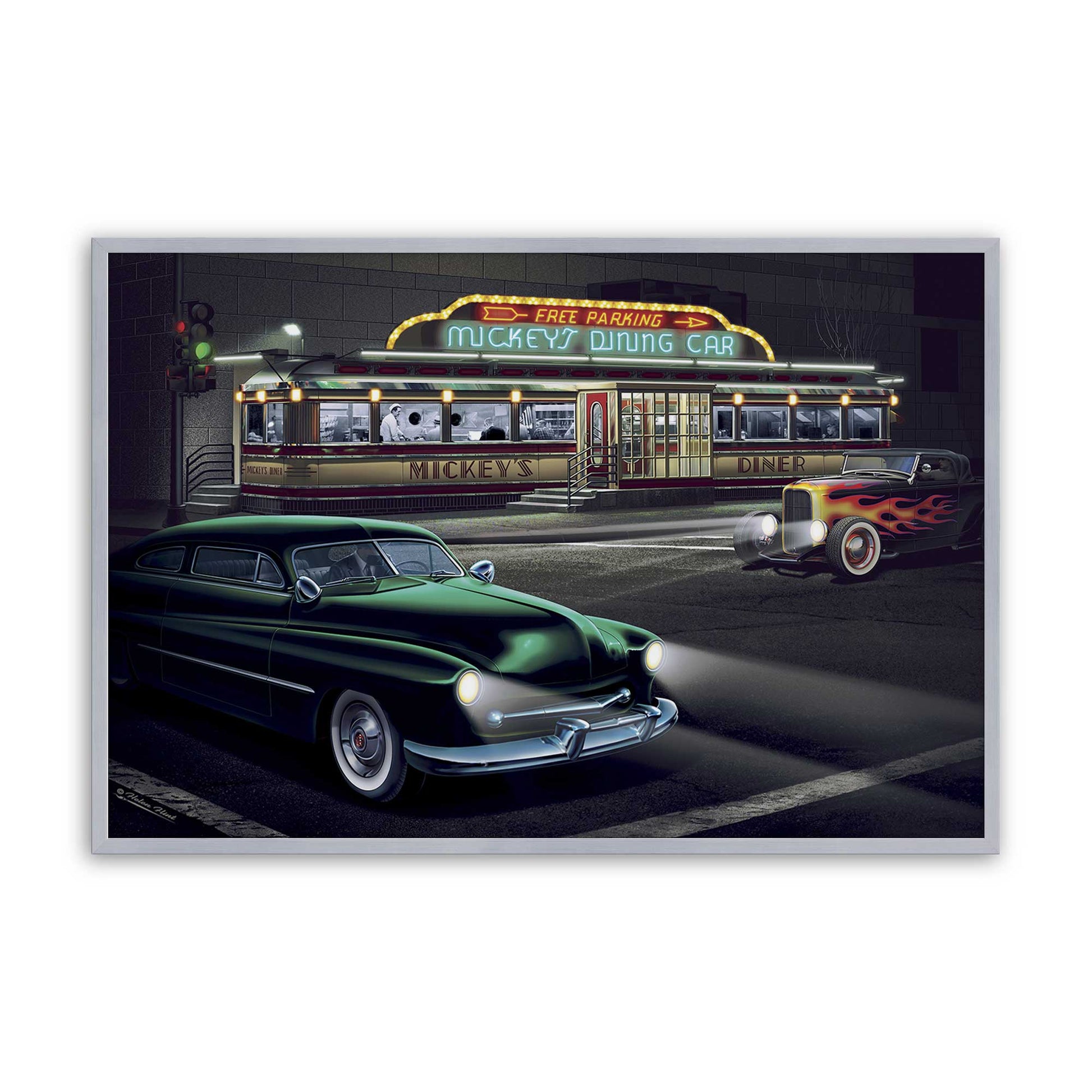 [Color:Polished Chrome], Picture of art in a Polished Chrome frame