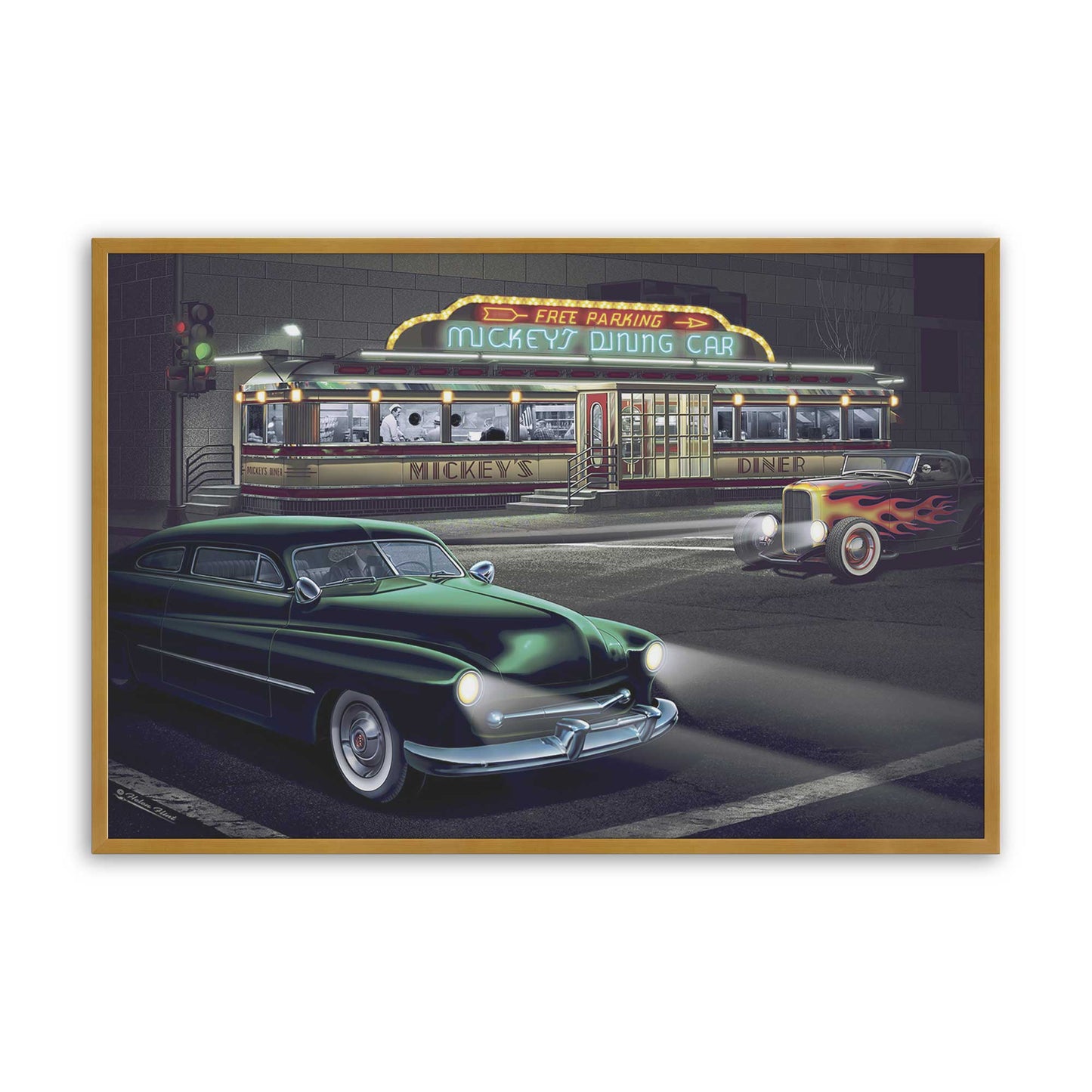 [Color:Polished Gold], Picture of art in a Polished Gold frame