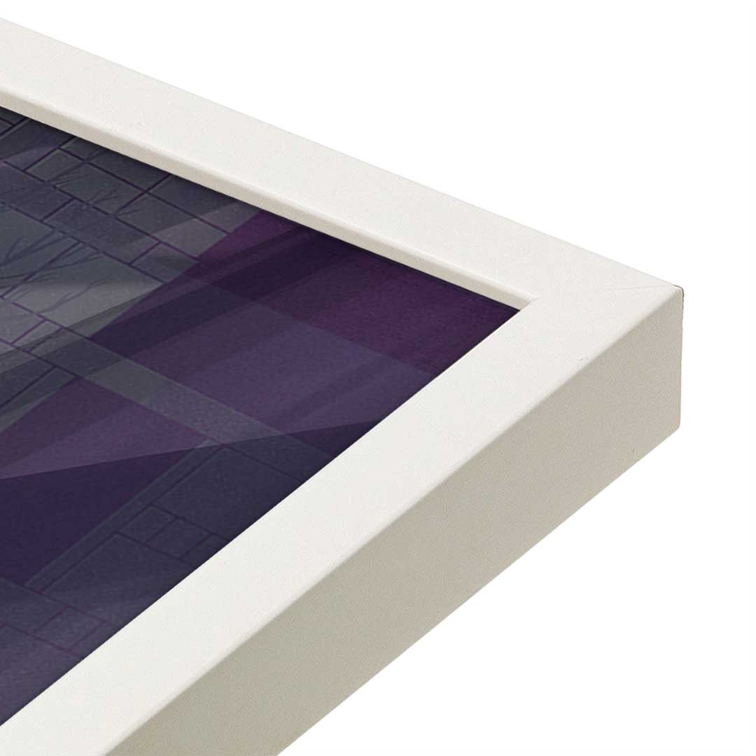 [Color:Opaque White], Picture of art in a Opaque White frame at an angle