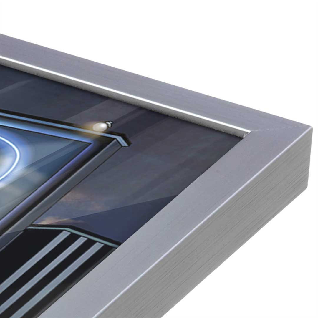 [Color:Polished Chrome], Picture of art in a Polished Chrome frame at an angle