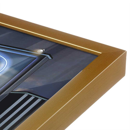 [Color:Polished Gold], Picture of art in a Polished Gold frame at an angle