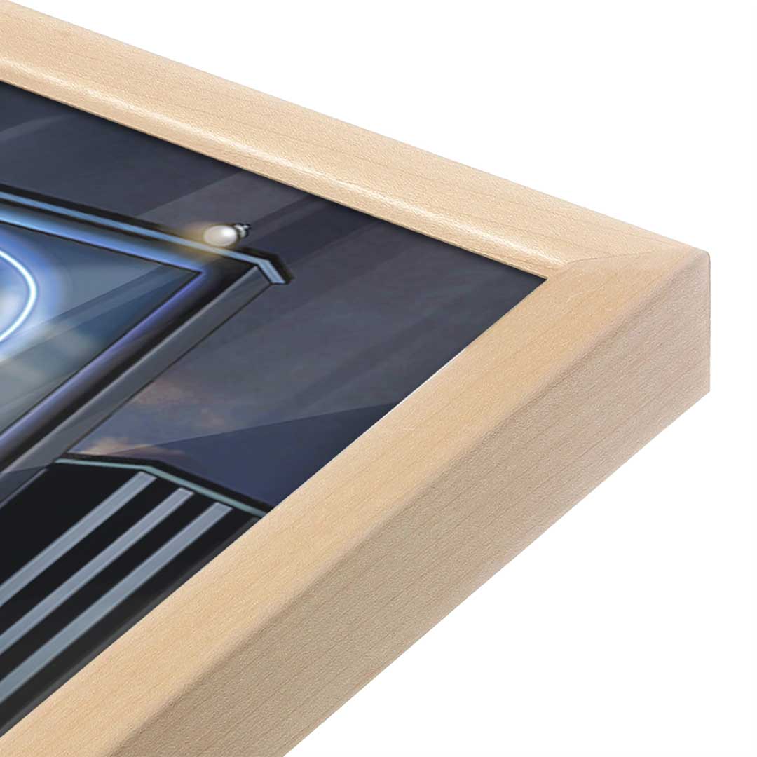 [Color:Raw Maple], Picture of art in a Raw Maple frame at an angle