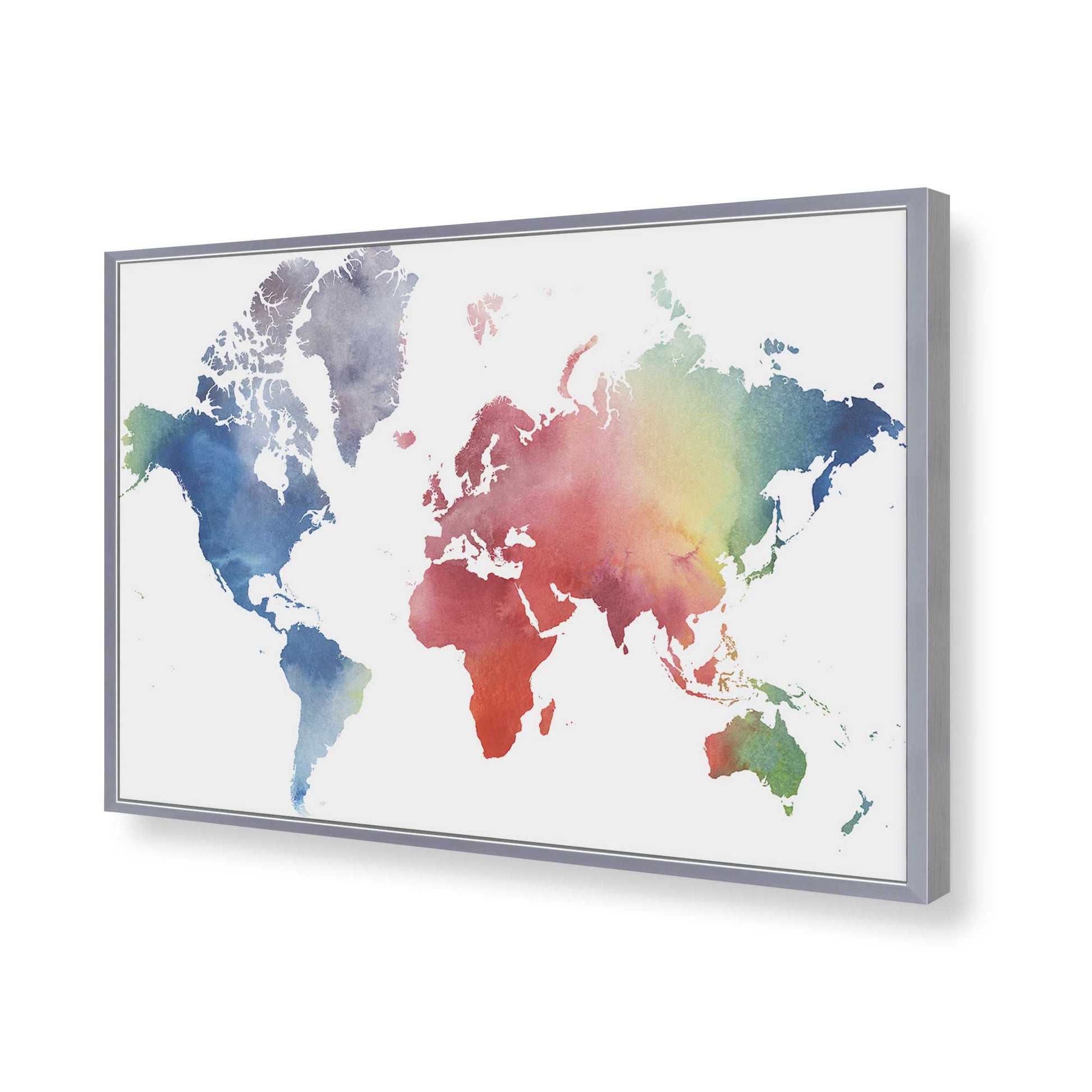 [Color:Polished Chrome], Picture of art in a Polished Chrome frame of the corner