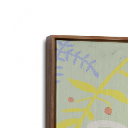 [Color:Walnut], Picture of art in a Walnut frame at an angle