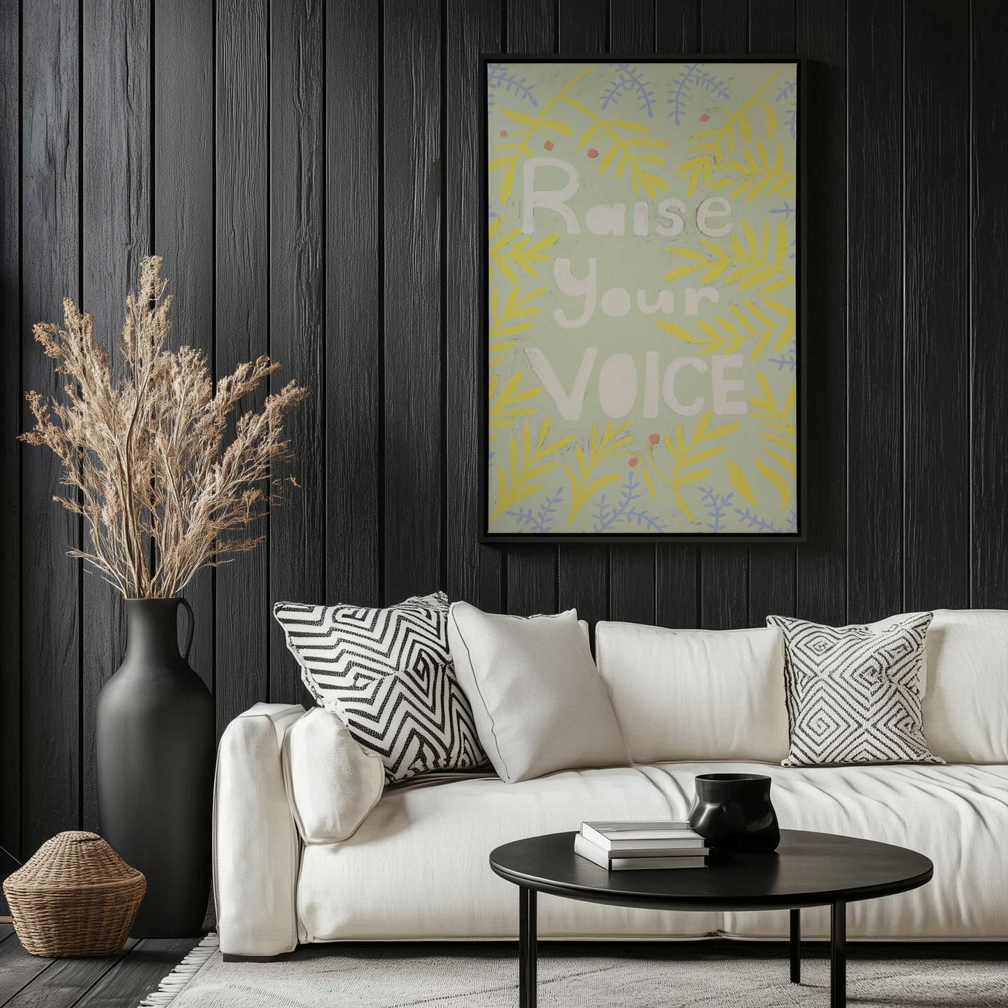 Picture of art in a room