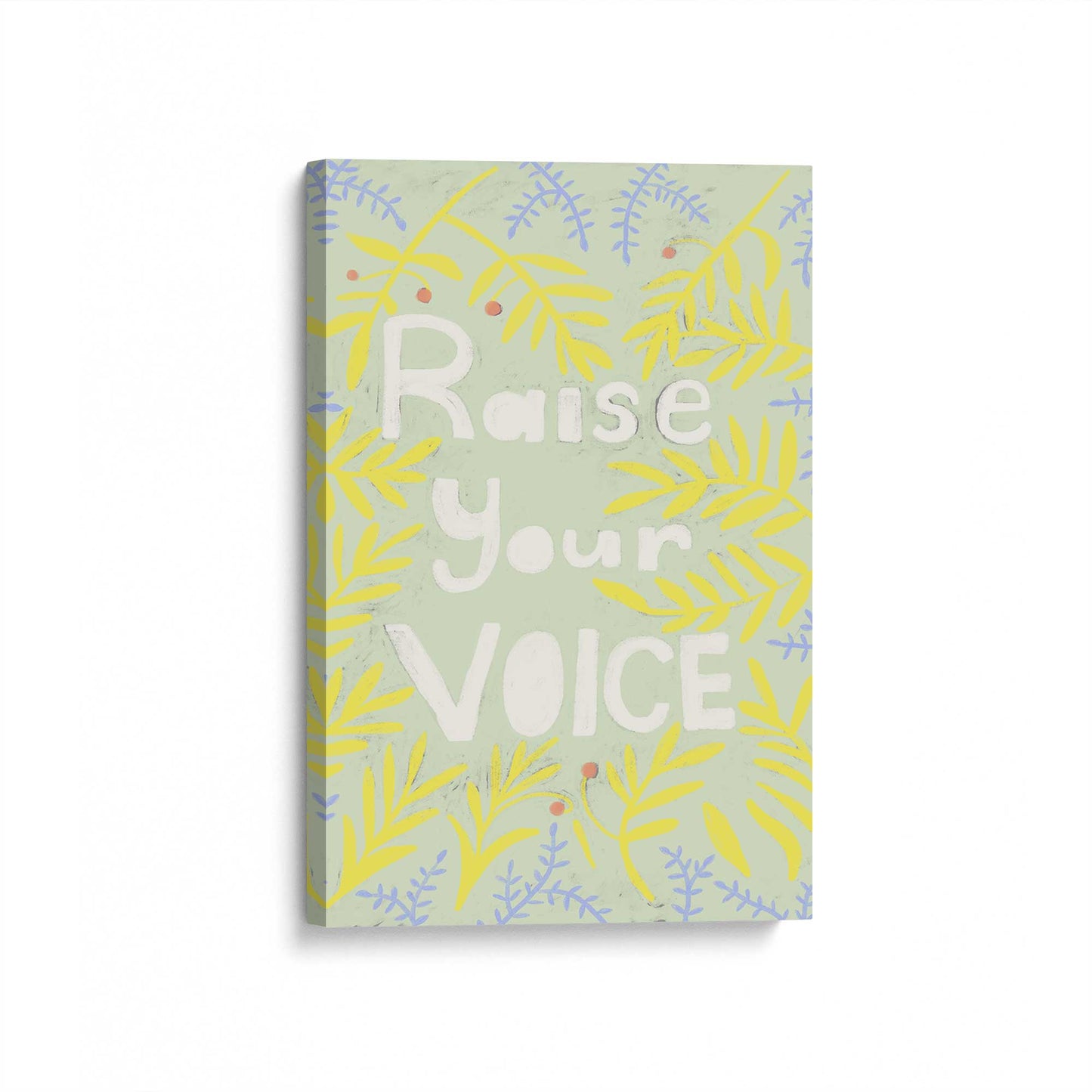 [Color:Stretched Canvas], Picture of art at an angle