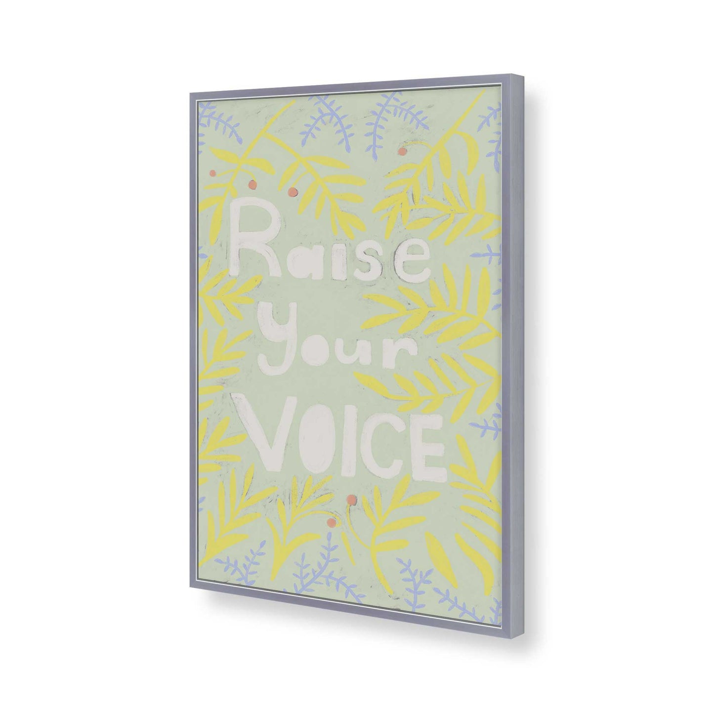 [Color:Polished Chrome], Picture of art in a Polished Chrome frame of the corner