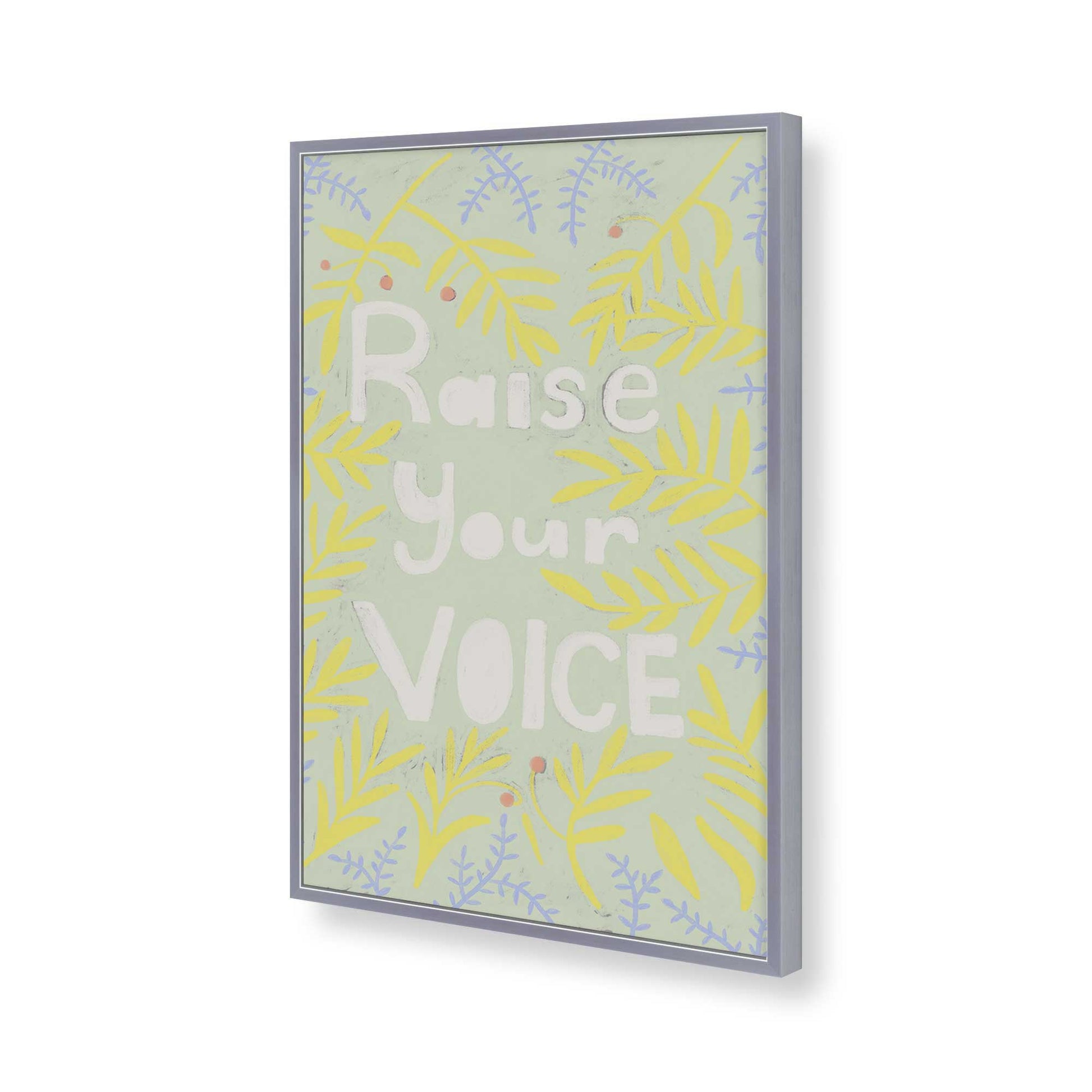 [Color:Polished Chrome], Picture of art in a Polished Chrome frame of the corner