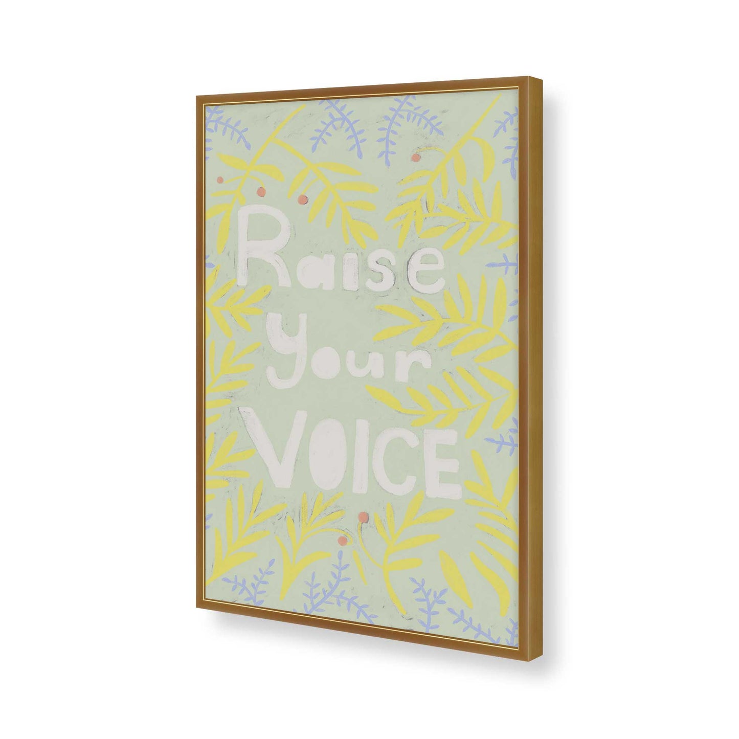 [Color:Polished Gold], Picture of art in a Polished Gold frame of the corner