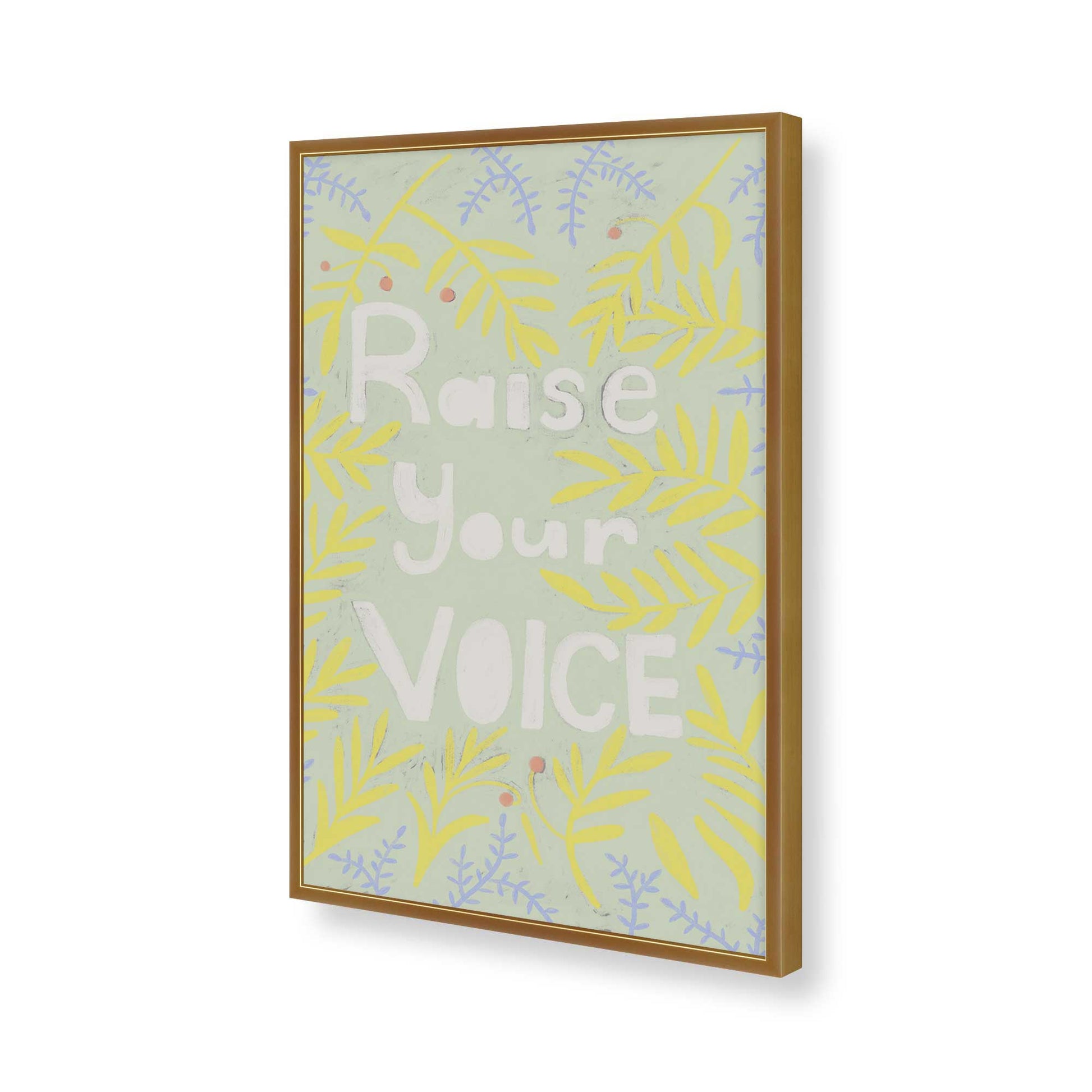 [Color:Polished Gold], Picture of art in a Polished Gold frame of the corner