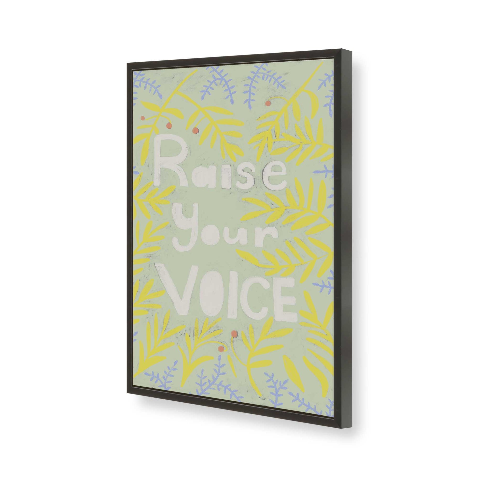 [Color:Satin Black], Picture of art in a Satin Black frame of the corner