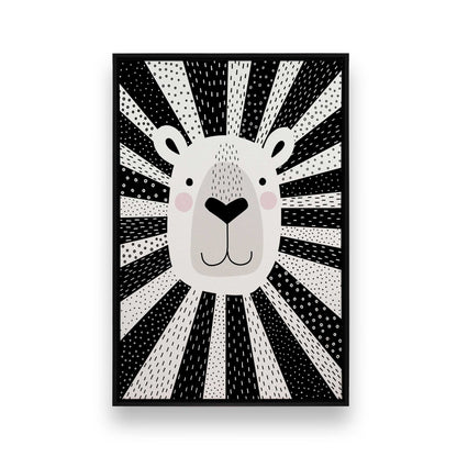 [Color:Satin Black], Picture of art in a Satin Black frame