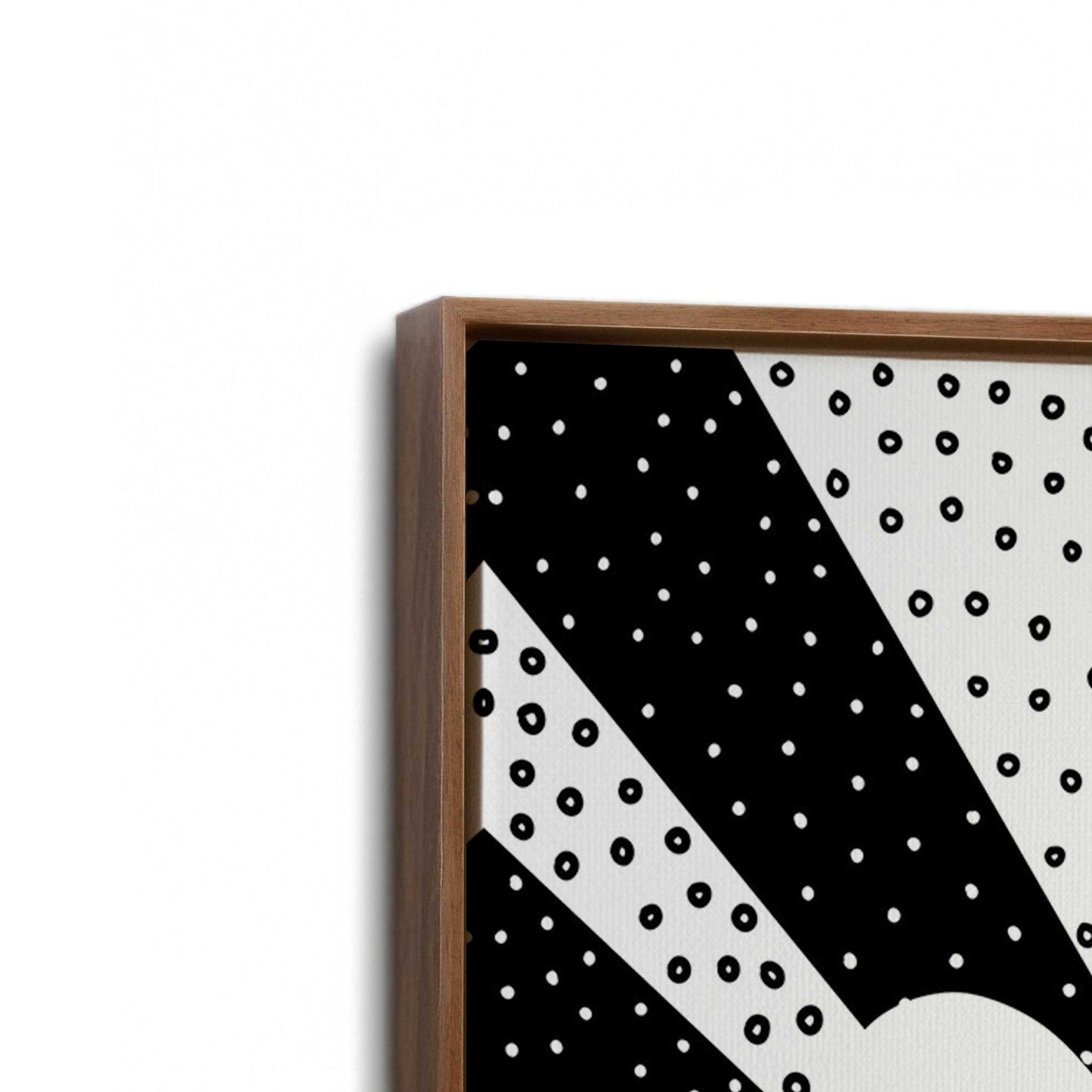 [Color:Walnut], Picture of art in a Walnut frame at an angle