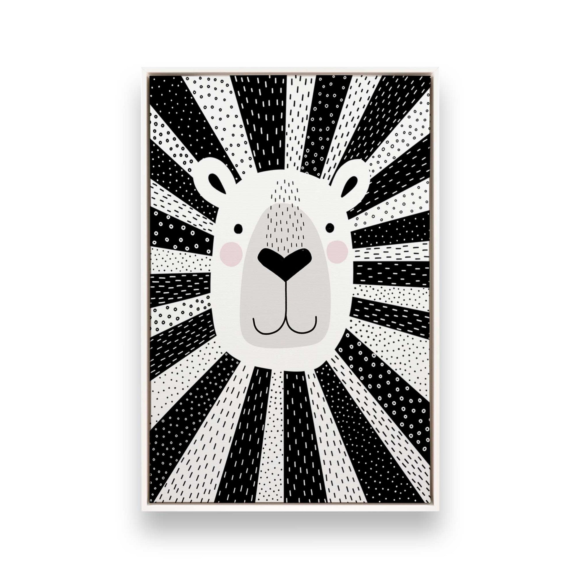 [Color:Opaque White], Picture of art in a White frame