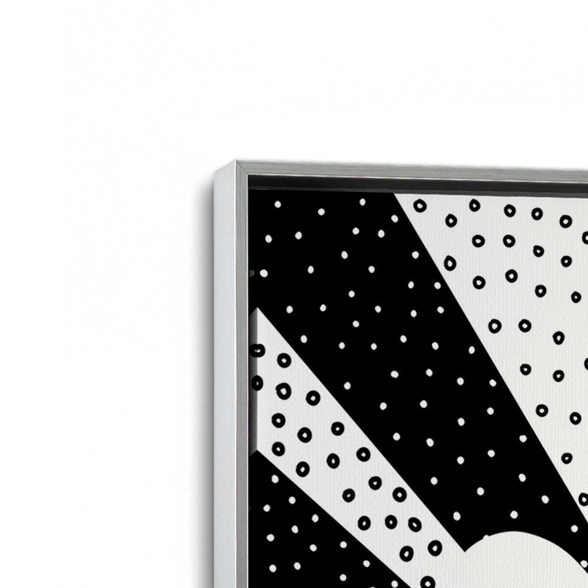 [Color:Polished Chrome], Picture of art in a Polished Chrome frame at an angle