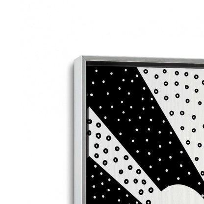 [Color:Polished Chrome], Picture of art in a Polished Chrome frame at an angle