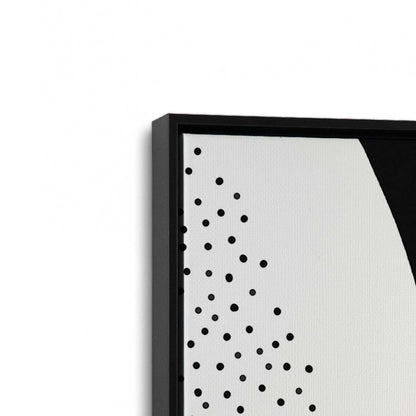 [Color:Satin Black], Picture of art in a Satin Black frame at an angle