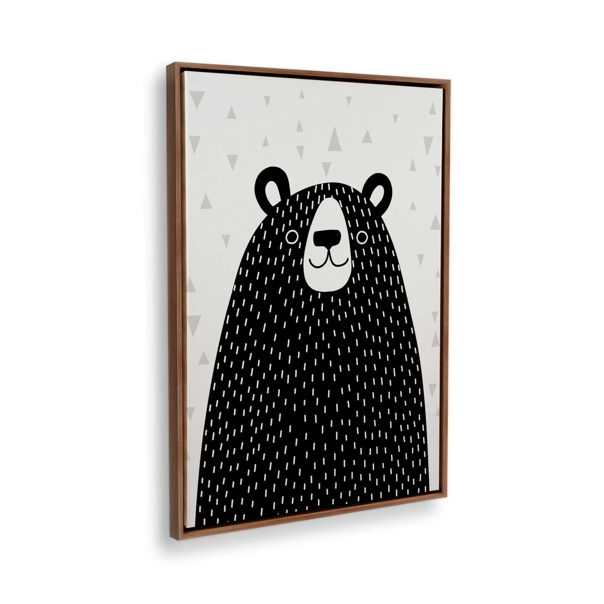 [Color:Walnut], Picture of the corner of the art