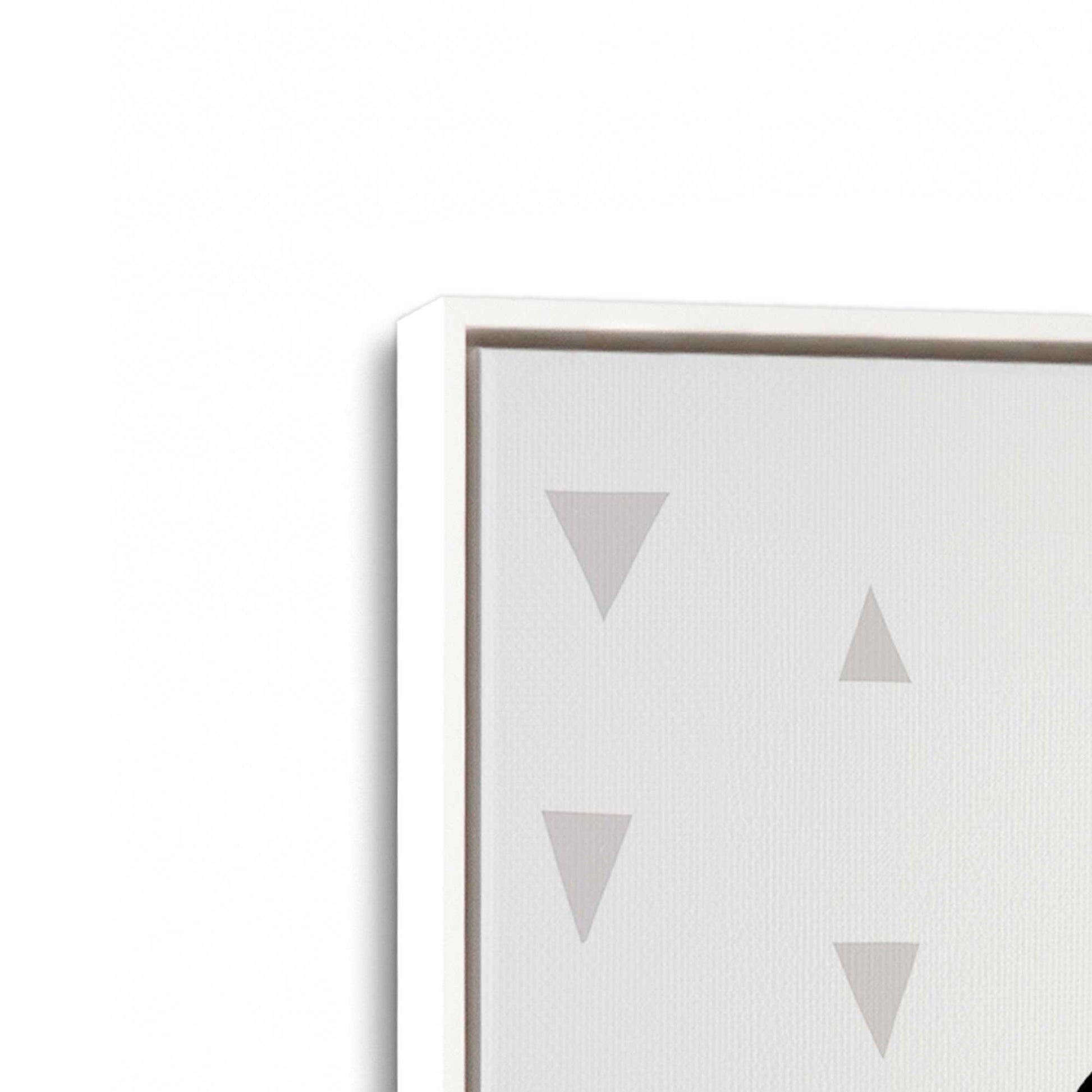 [Color:Opaque White], Picture of art in a White frame at an angle