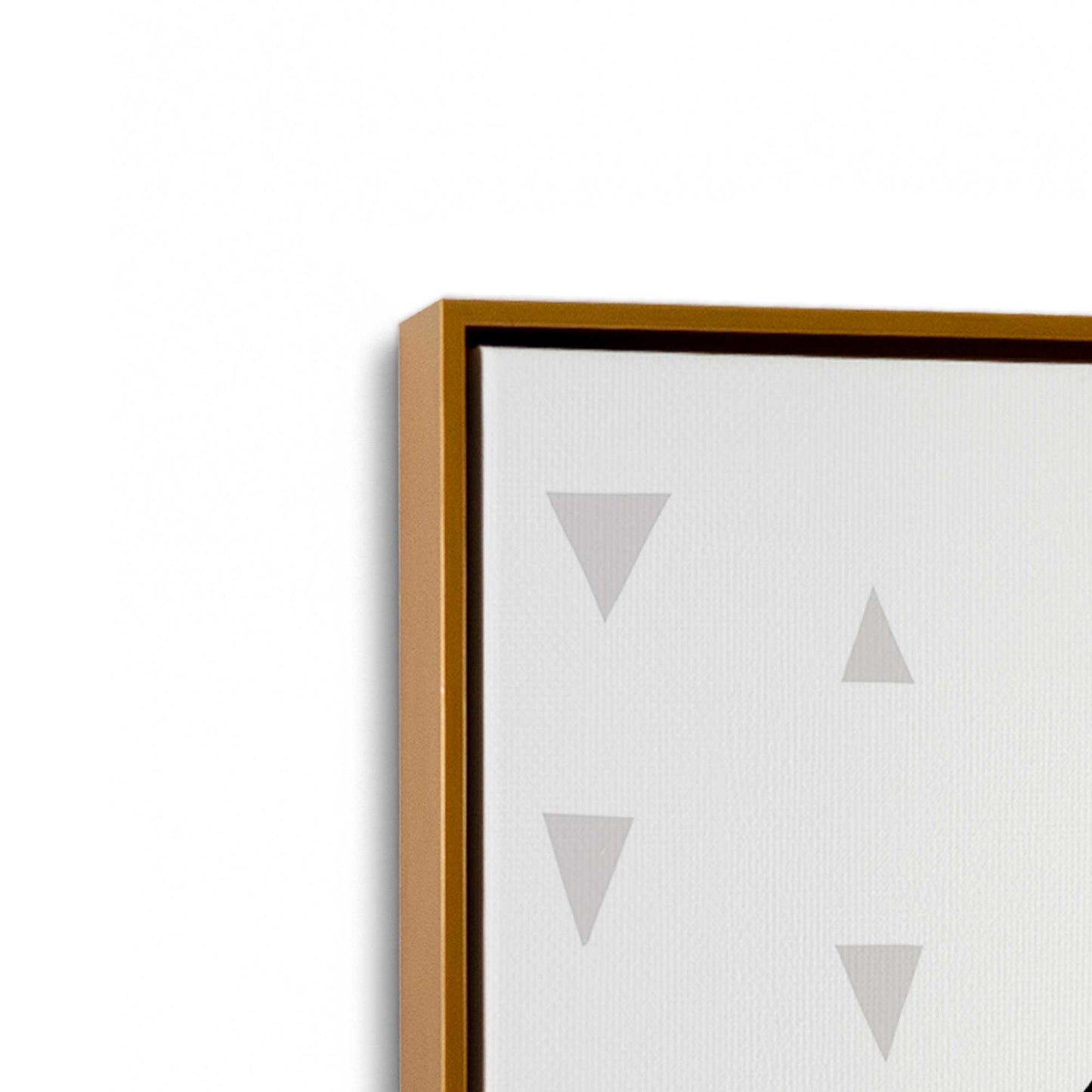 [Color:Polished Gold], Picture of art in a Polished Gold frame at an angle