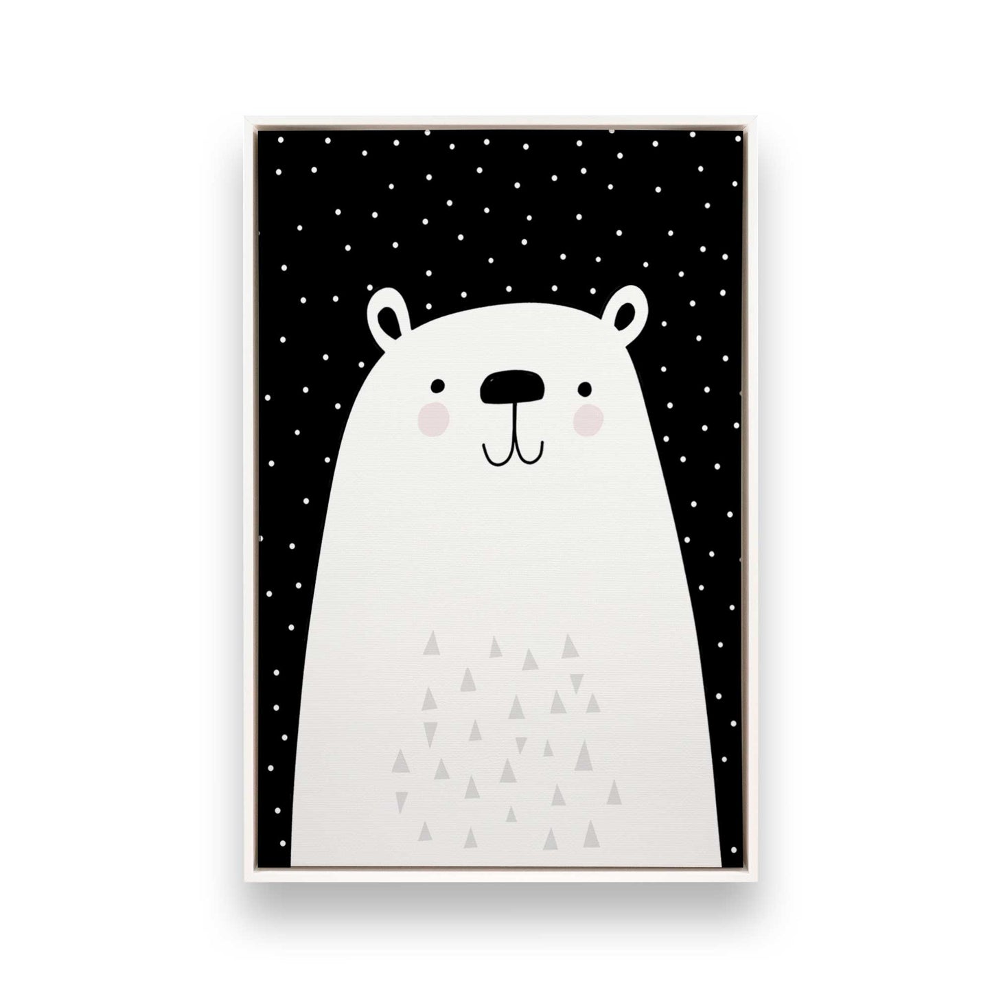 [Color:Opaque White], Picture of art in a White frame