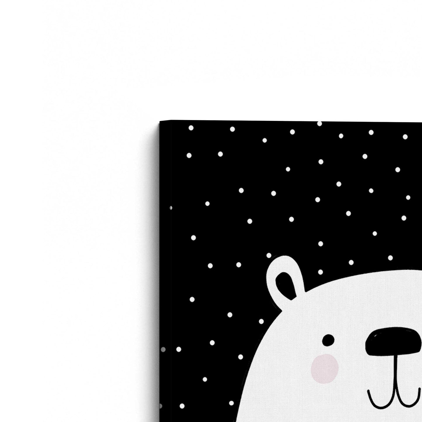 [Color:Stretched Canvas], Picture of the corner of the art