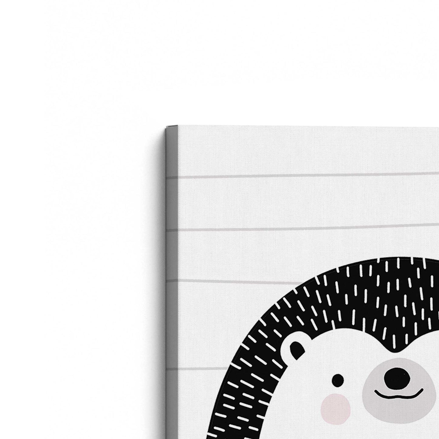 [Color:Stretched Canvas], Picture of the corner of the art