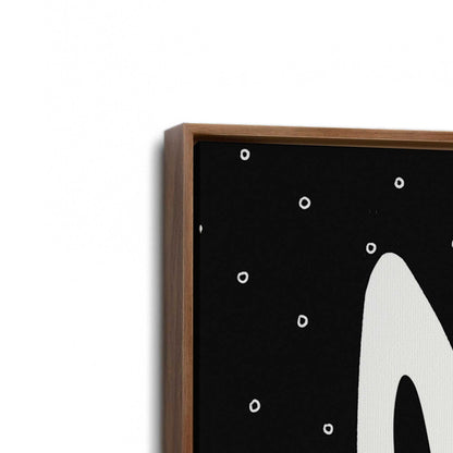 [Color:Walnut], Picture of art in a Walnut frame at an angle