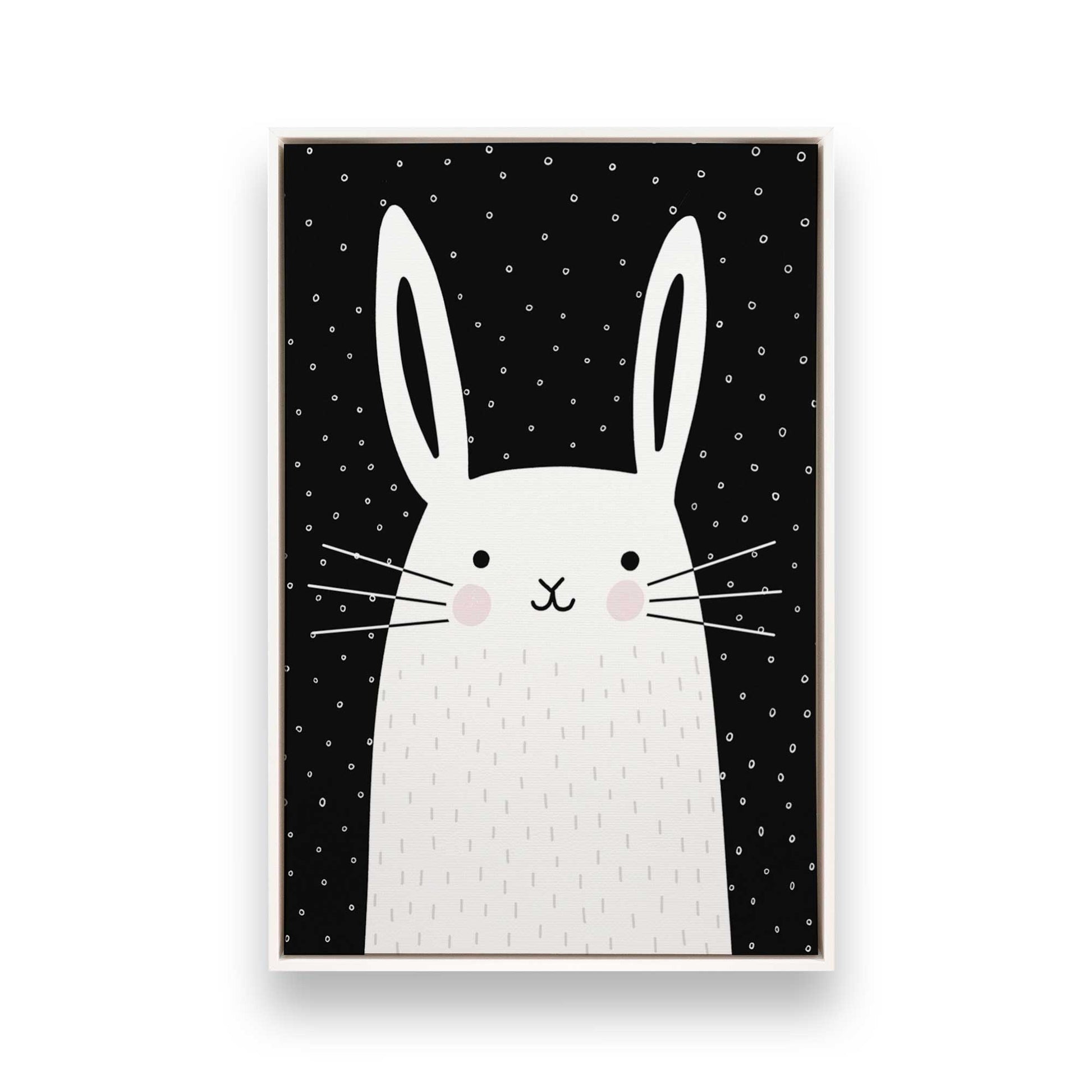 [Color:Opaque White], Picture of art in a White frame