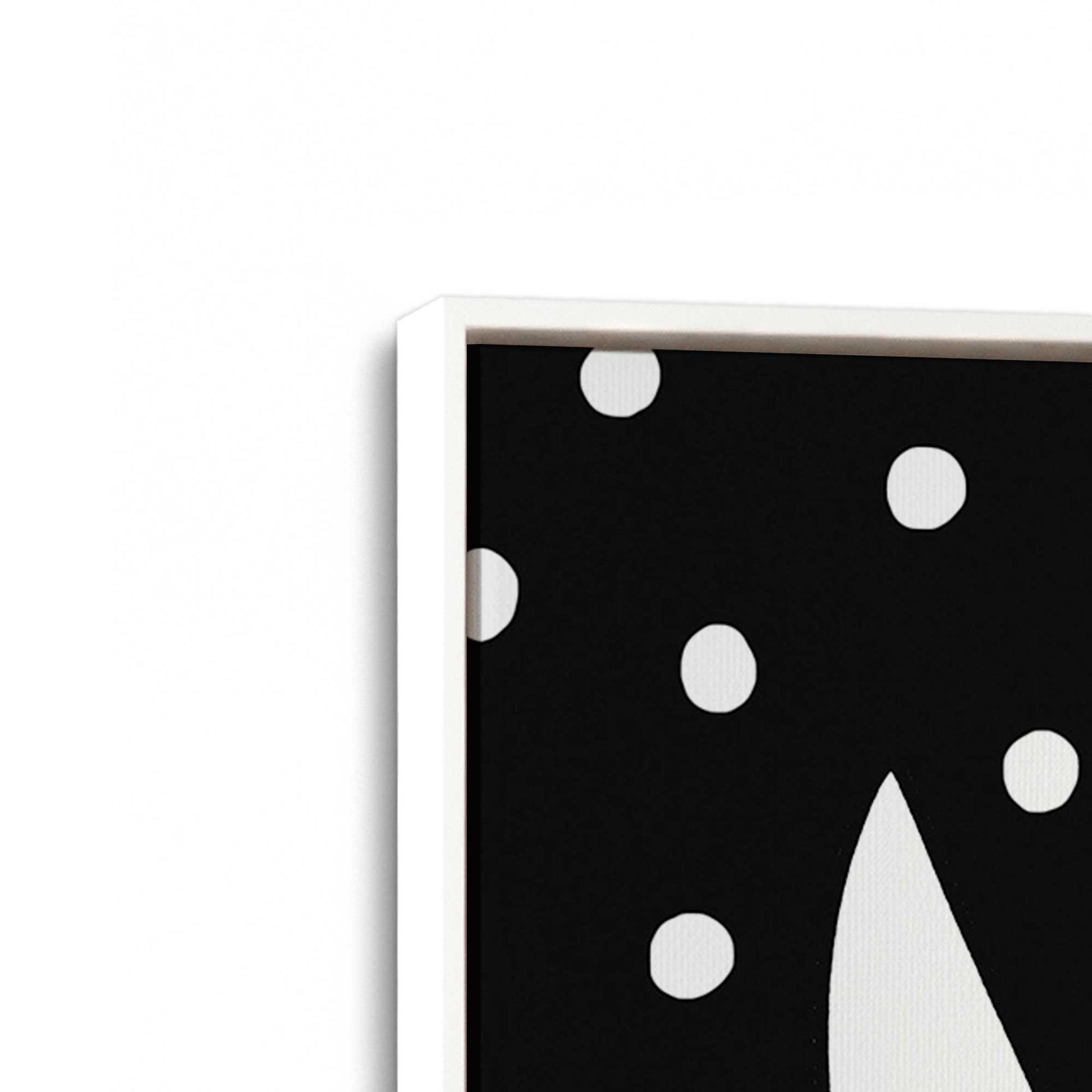 [Color:Opaque White], Picture of art in a White frame at an angle