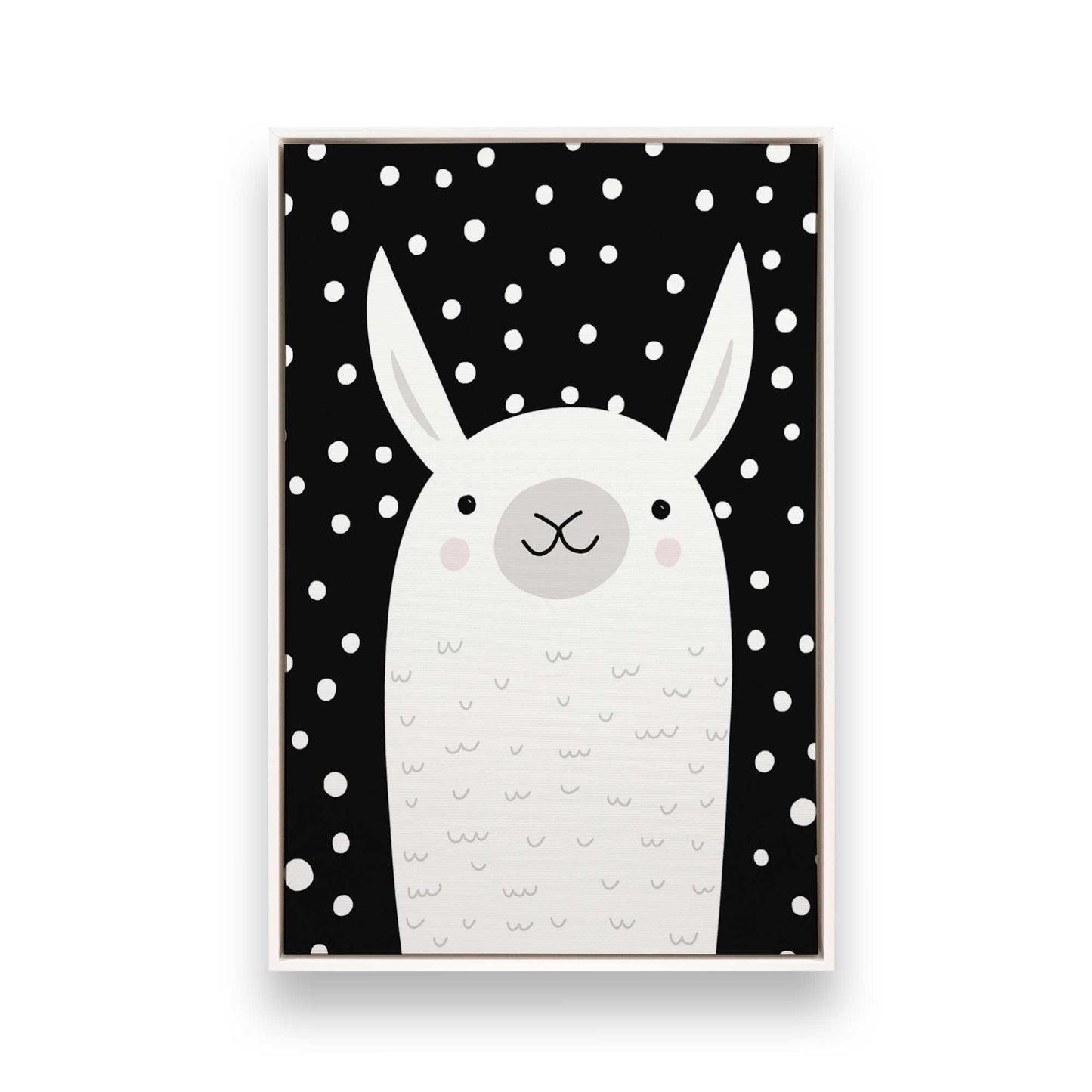 [Color:Opaque White], Picture of art in a White frame