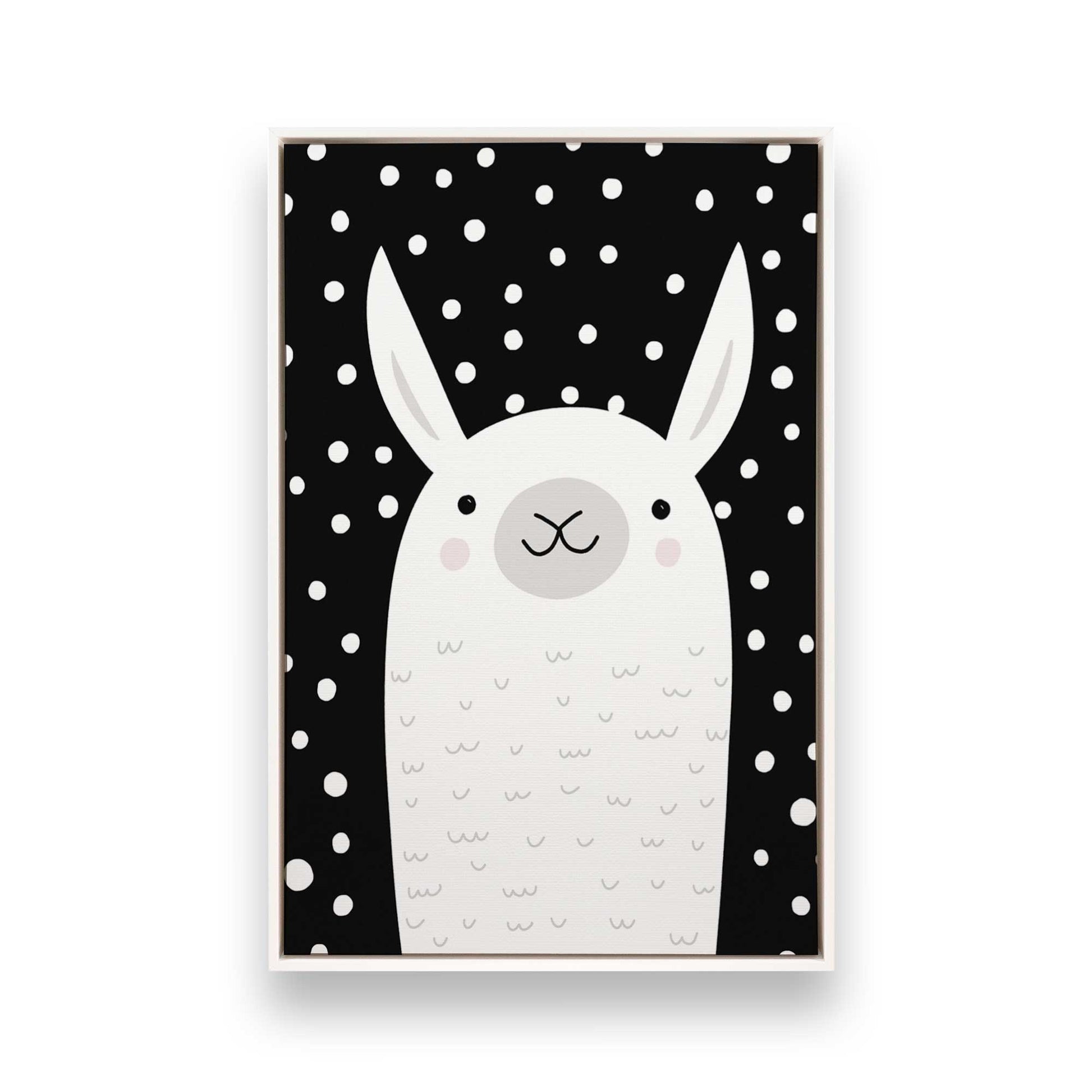 [Color:Opaque White], Picture of art in a White frame