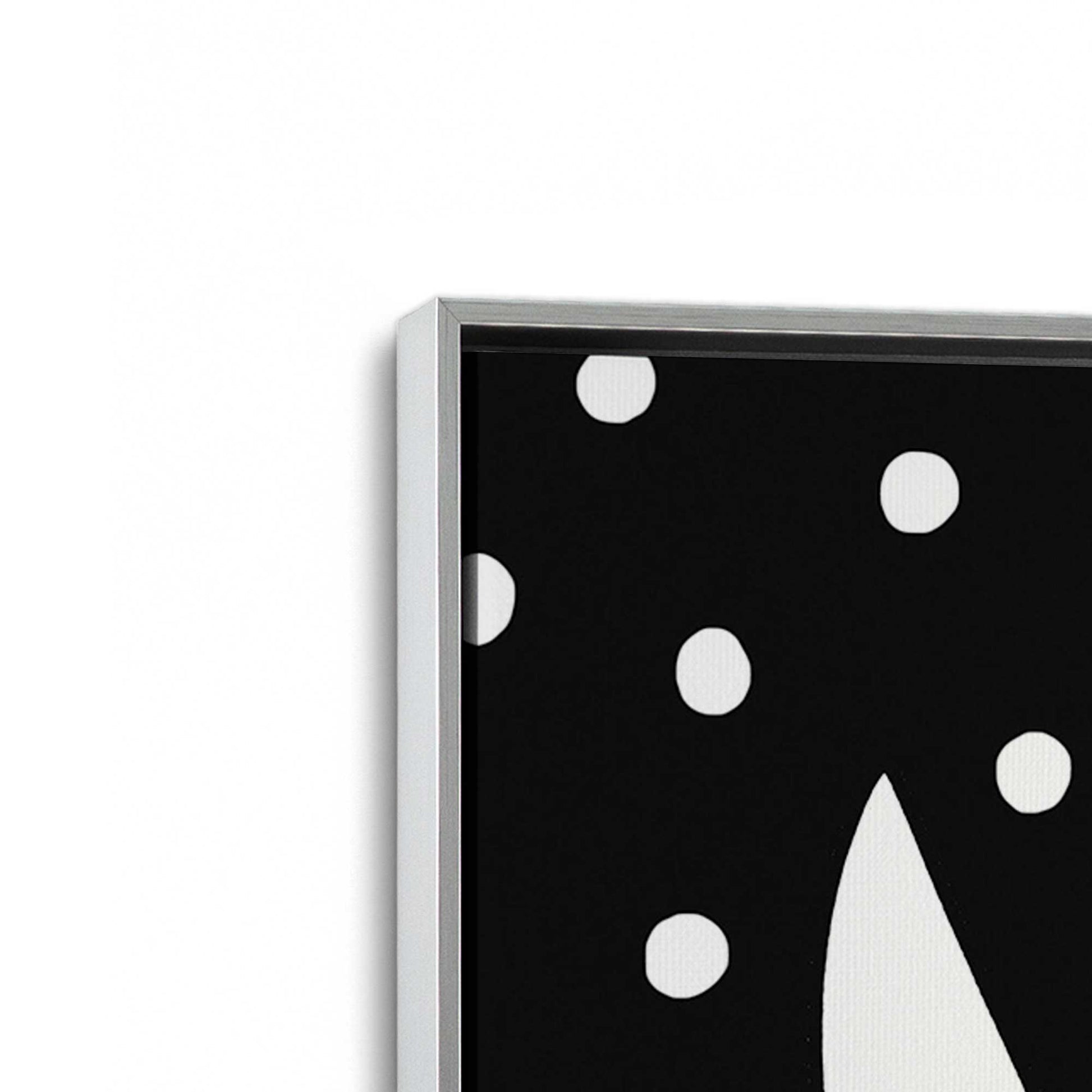 [Color:Polished Chrome], Picture of art in a Polished Chrome frame at an angle