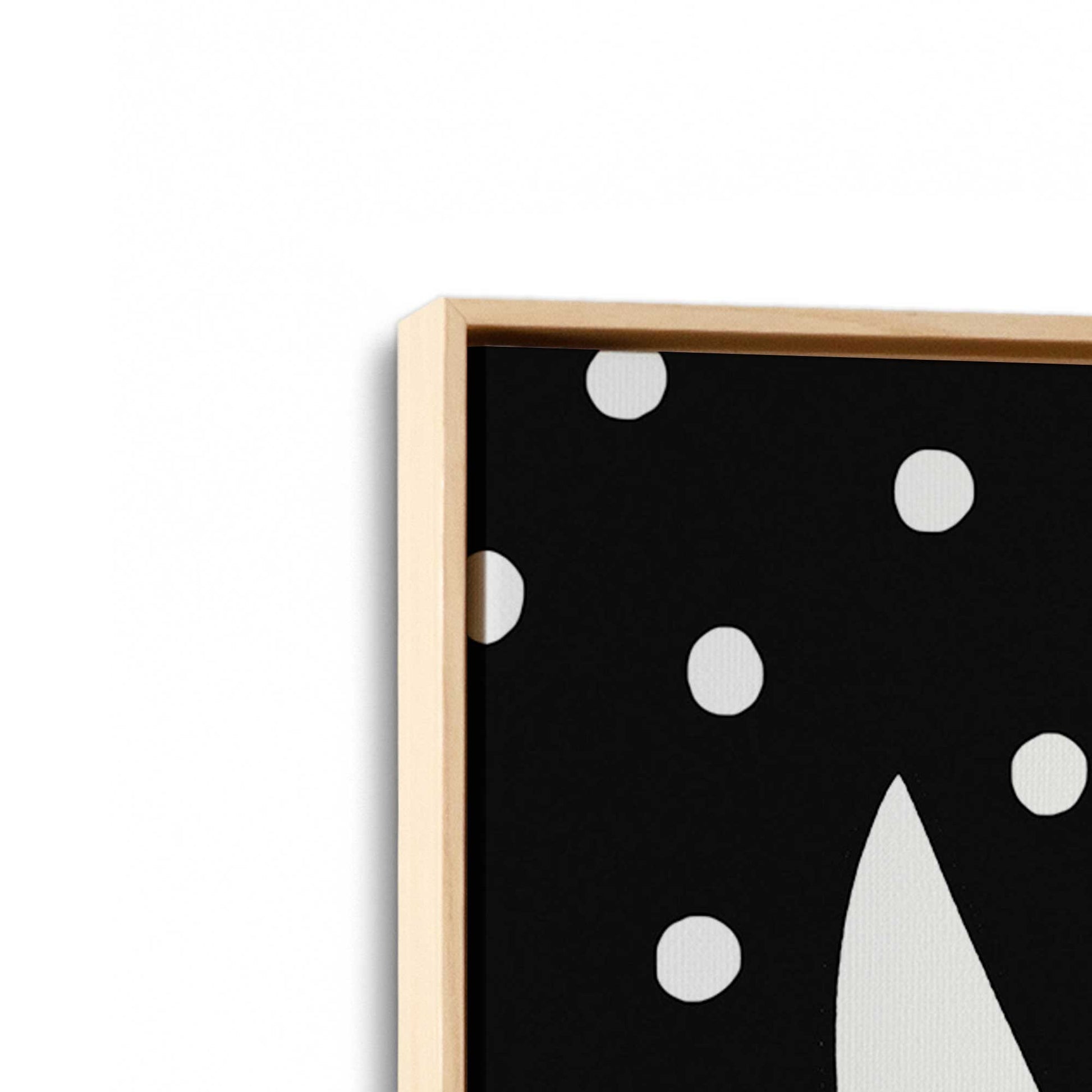 [Color:American Maple], Picture of art in a American Maple frame at an angle