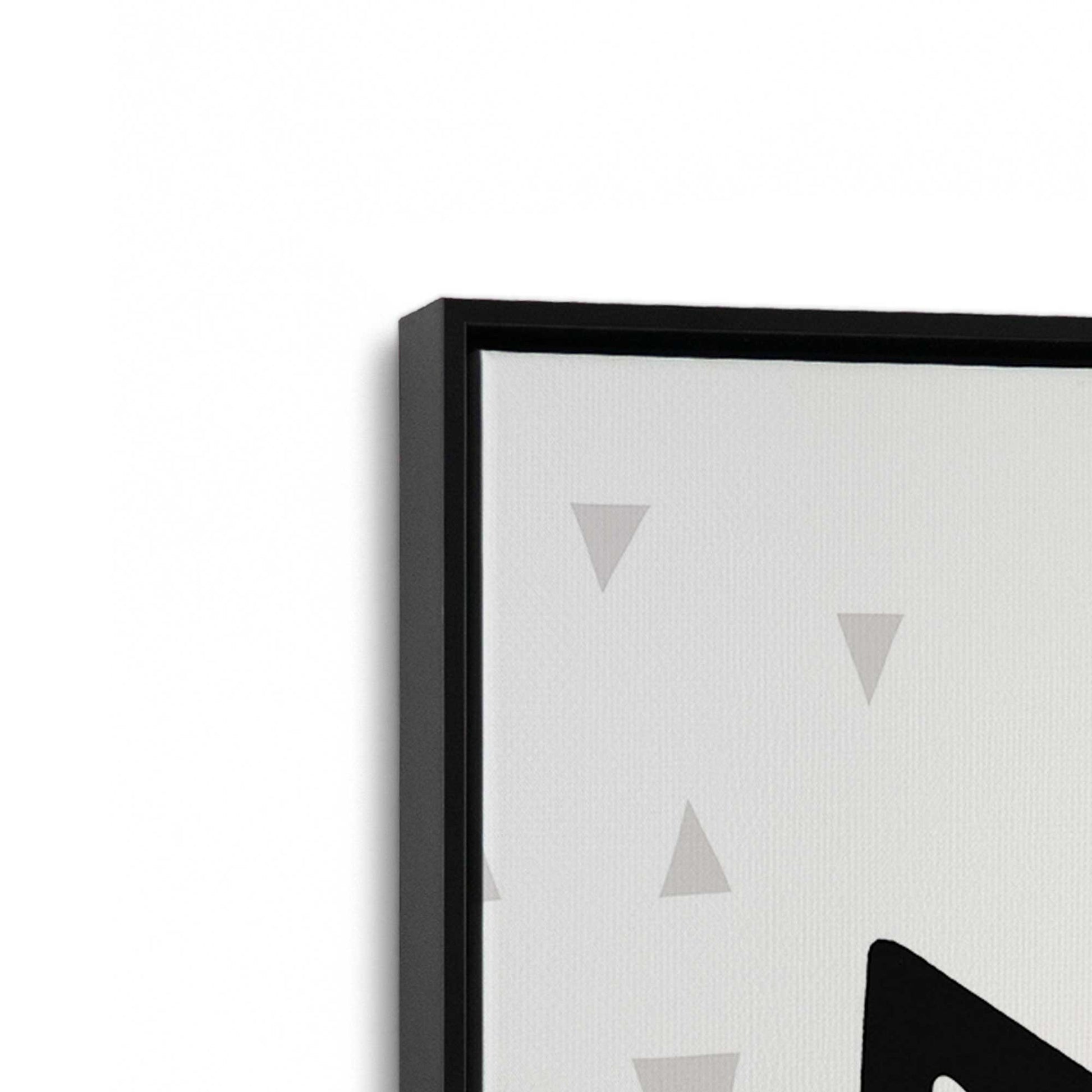 [Color:Satin Black], Picture of art in a Satin Black frame at an angle