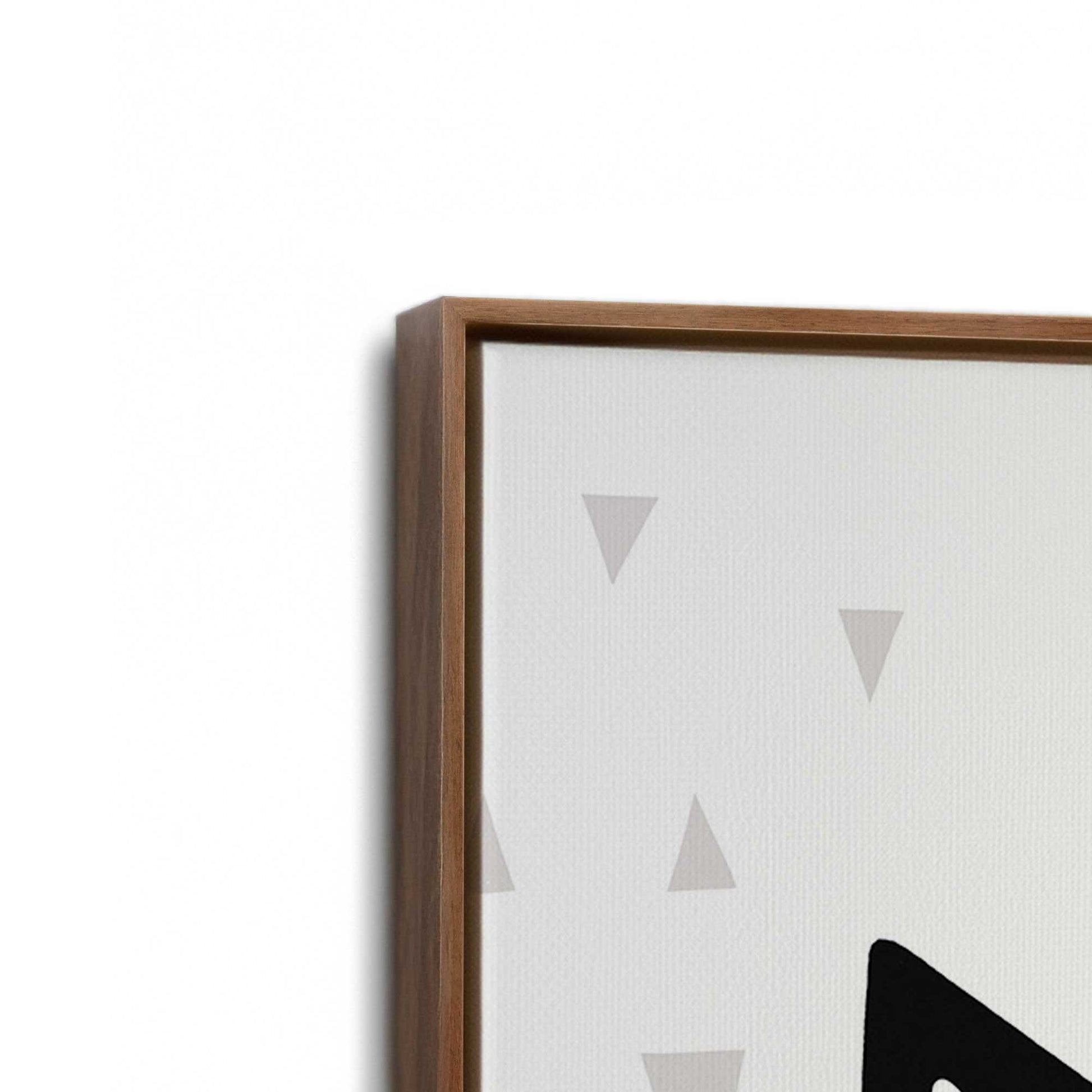 [Color:Walnut], Picture of art in a Walnut frame at an angle