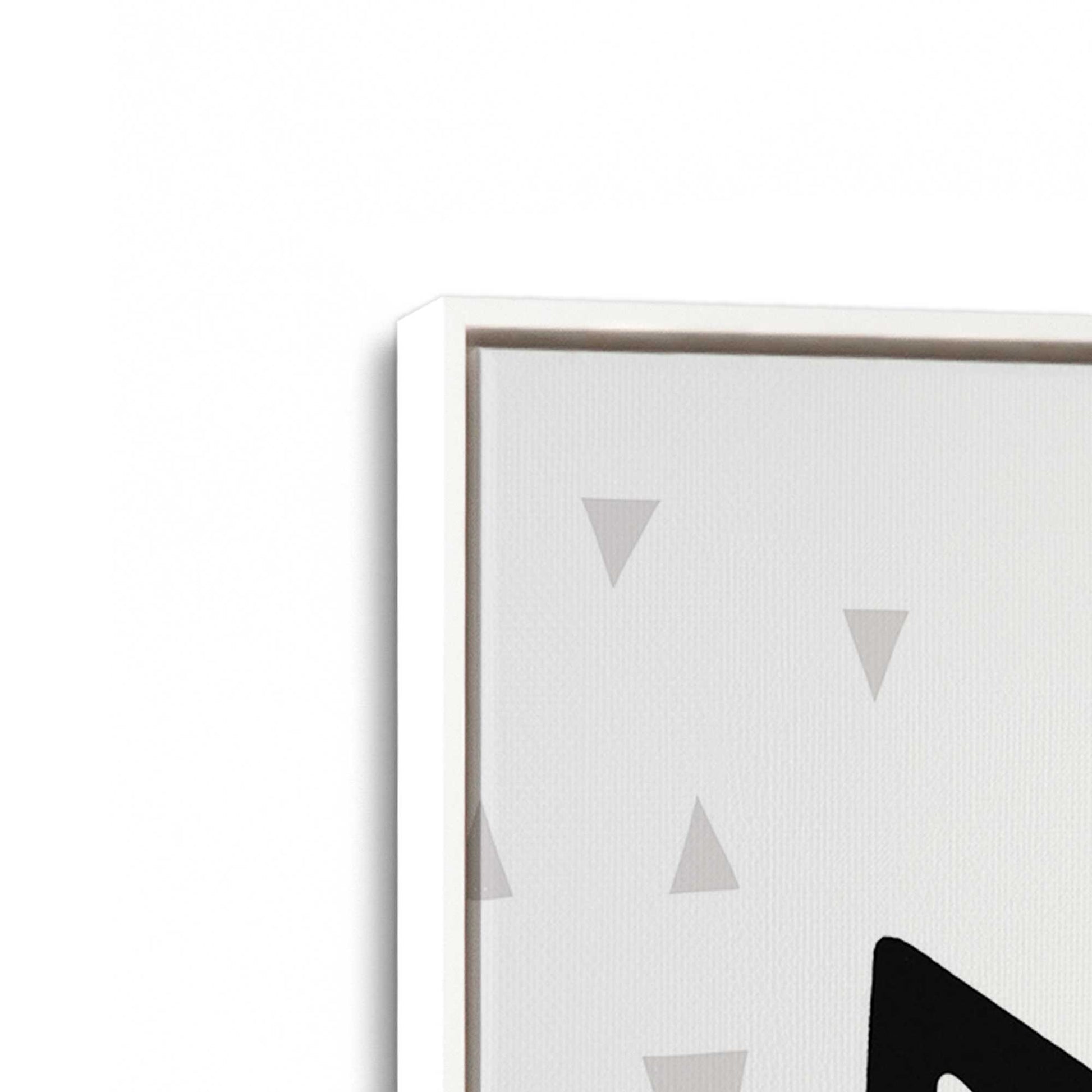 [Color:Opaque White], Picture of art in a White frame at an angle