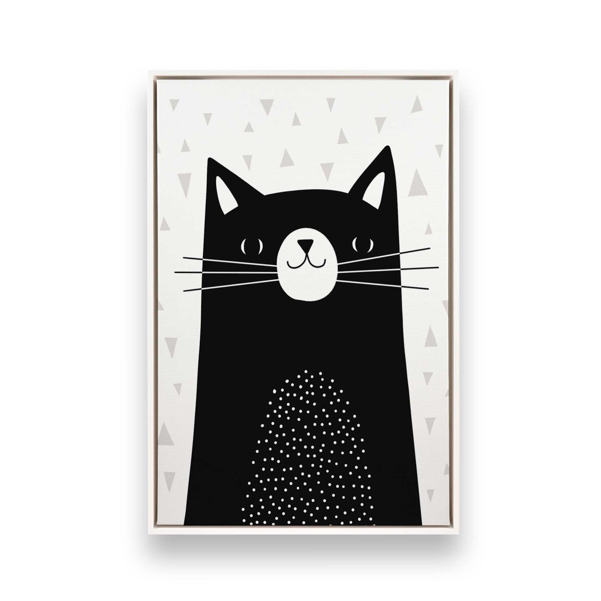 [Color:Opaque White], Picture of art in a White frame