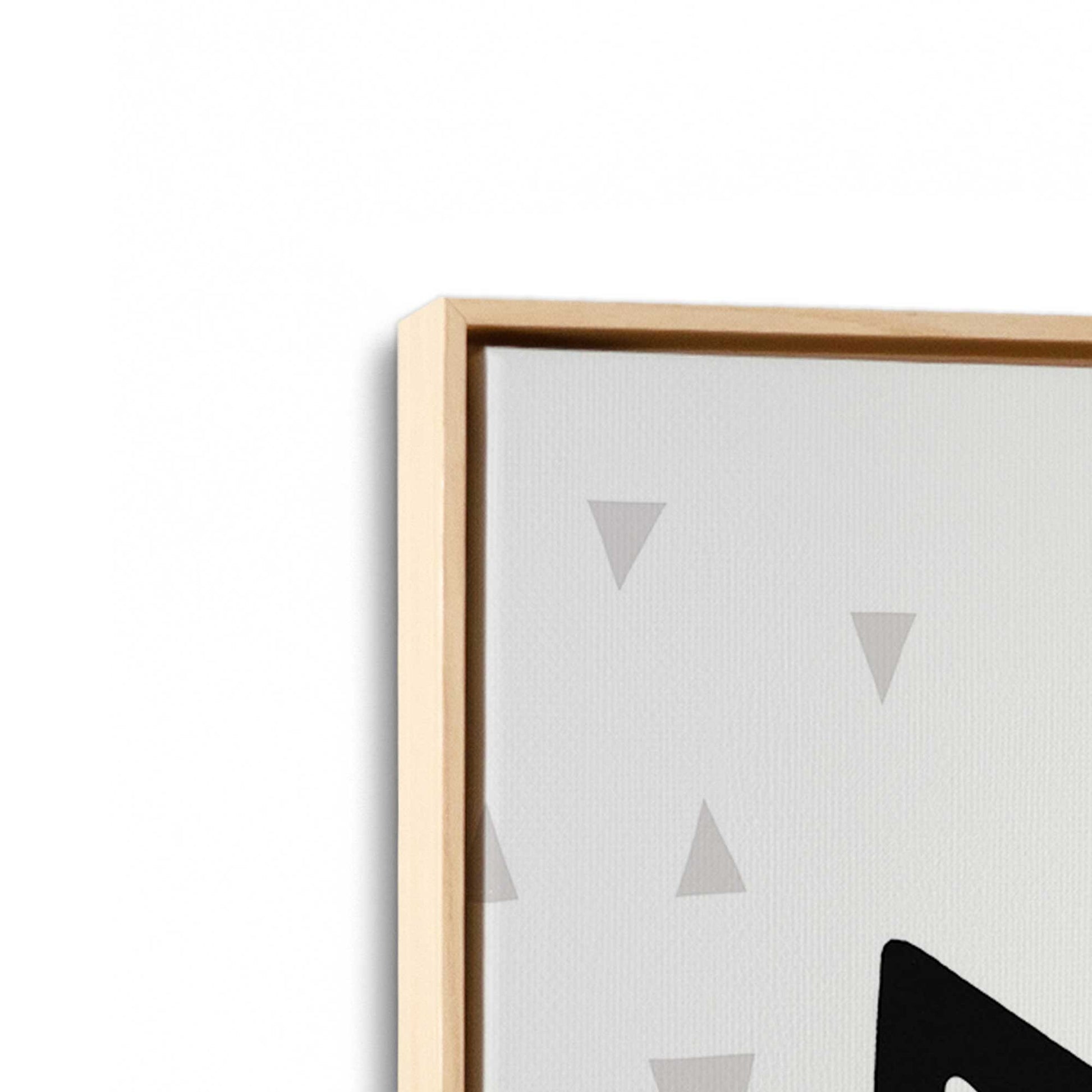 [Color:American Maple], Picture of art in a American Maple frame at an angle