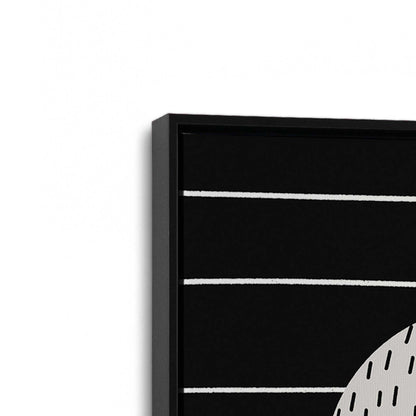 [Color:Satin Black], Picture of art in a Satin Black frame at an angle